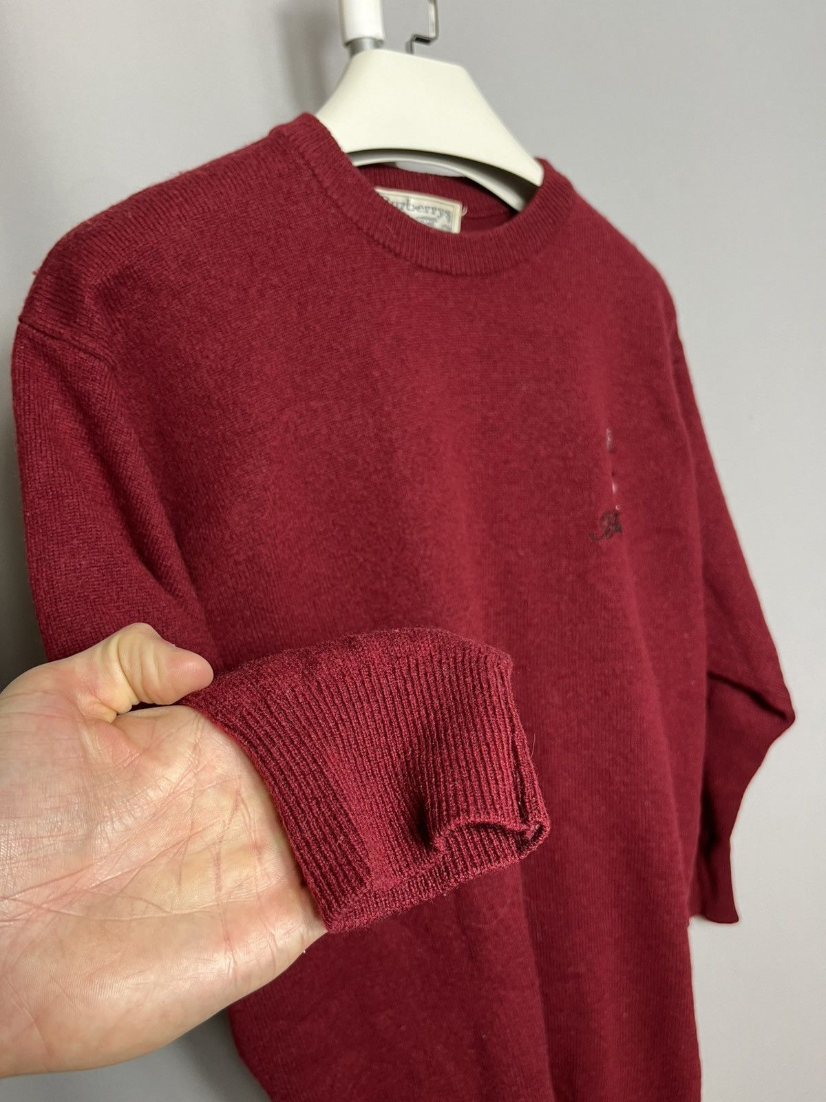 Burberry Burberry’s golf Mens knit sweater 100% Lamswool 80s 90s Size US M / EU 48-50 / 2 - 7 Thumbnail