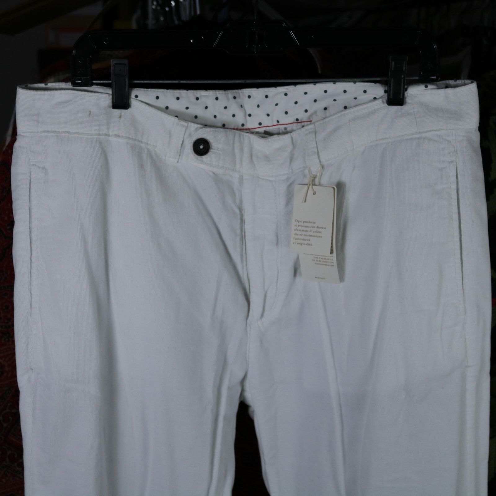 Massimo Alba Massimo Alba White Corduroy Pants Size 54 Brand New Size US 38 / EU 54 - 2 Thumbnail