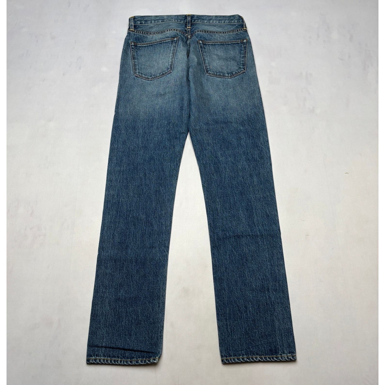 Sid Mashburn $295 Sid Mashburn Slim Straight Jeans Selvedge 33x34 Size US 33 - 2 Thumbnail