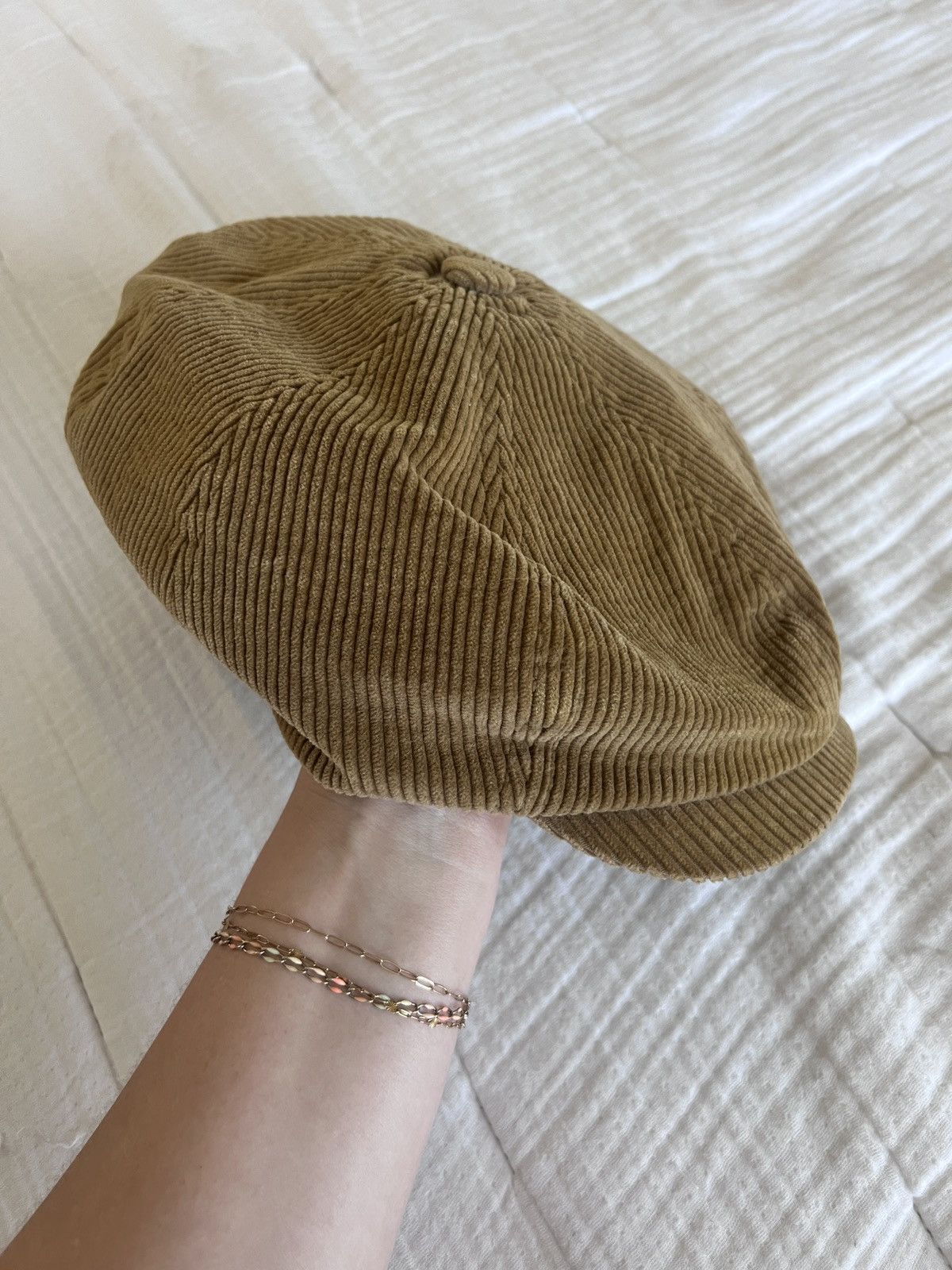 Stetson Stetson Corduroy Newsboy Cap Camel Brown Size 59/L Size ONE SIZE - 2 Thumbnail