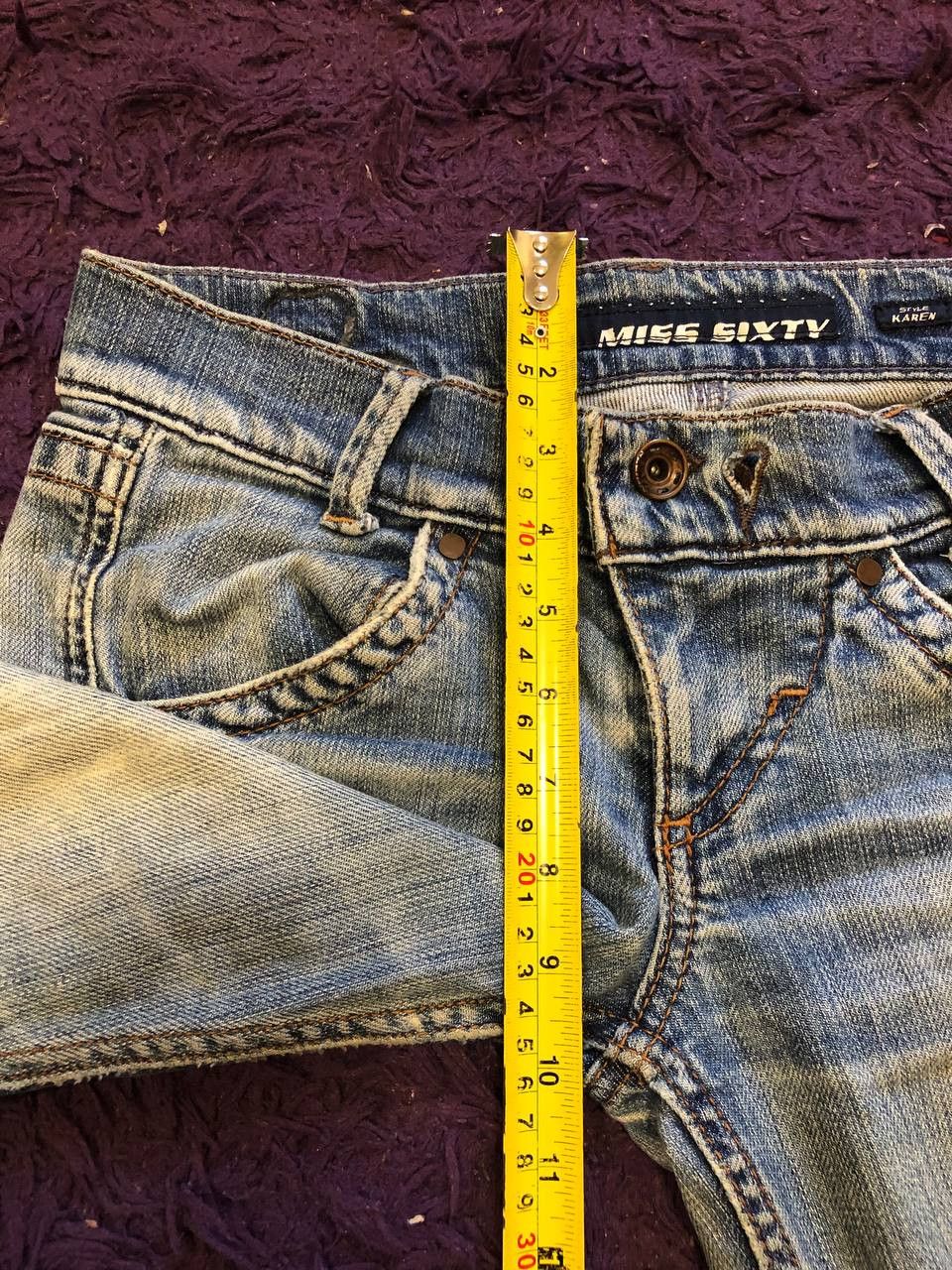 Miss Sixty Vintage Miss Sixty Faded Denim Jeans Y2K Size 26 Size 26" / US 2 / IT 38 - 14 Thumbnail