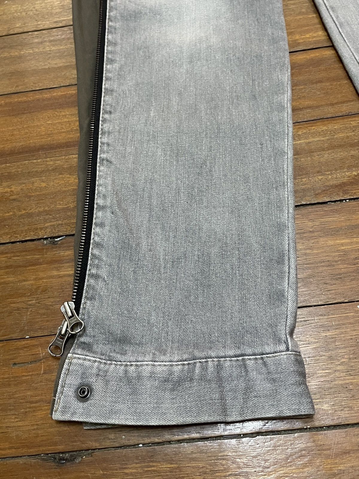 14th Addiction × Le Grande Bleu (L.G.B.) × PPFM Very Rare Design Vintage PPFM Zipper Tactical Jeans 1990s Size US 30 / EU 46 - 7 Thumbnail