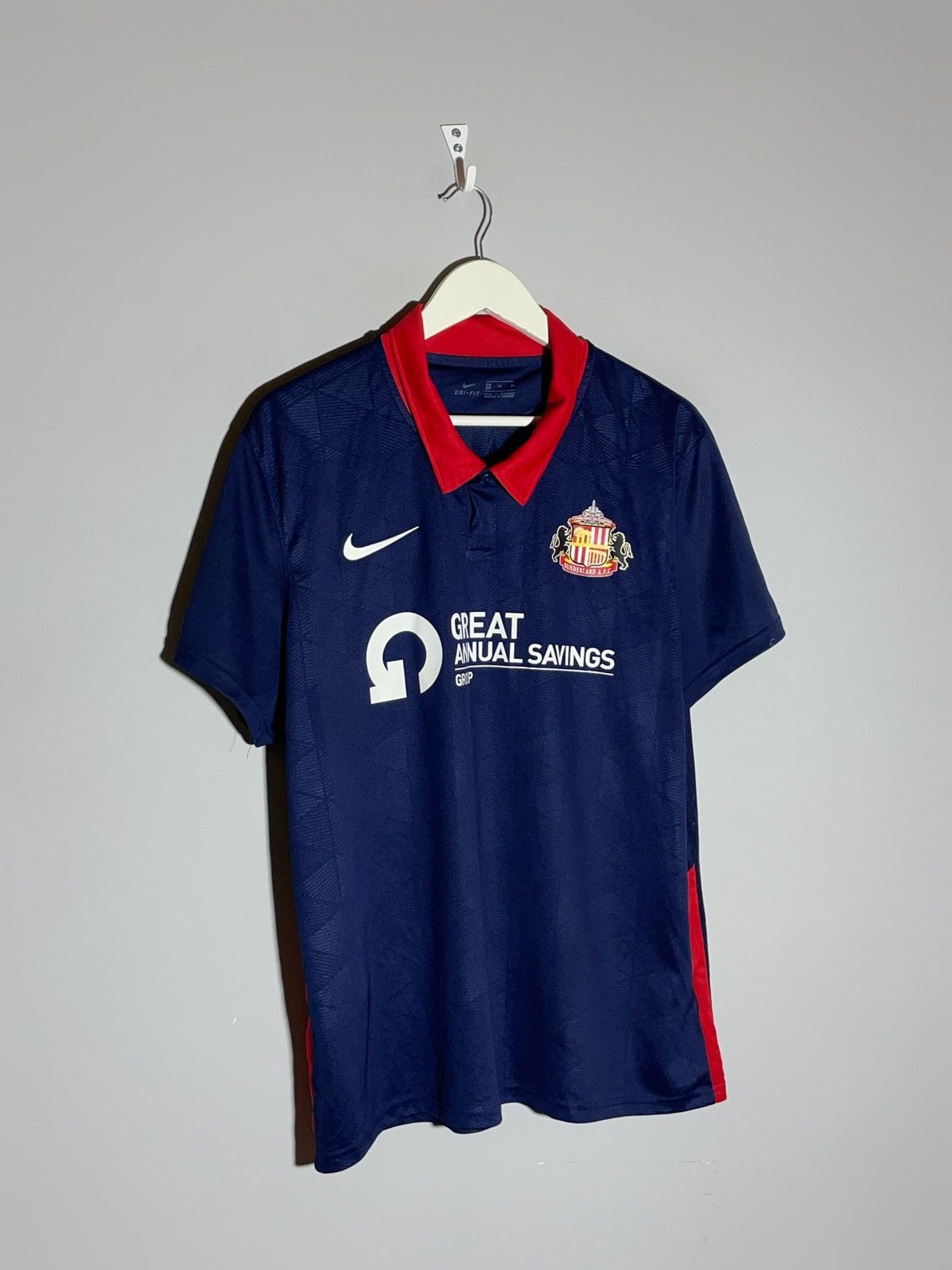 Nike Sunderland Nike 2020/21 Away Y2k Streetwear Football Shirt Size US XL / EU 56 / 4 - 2 Thumbnail