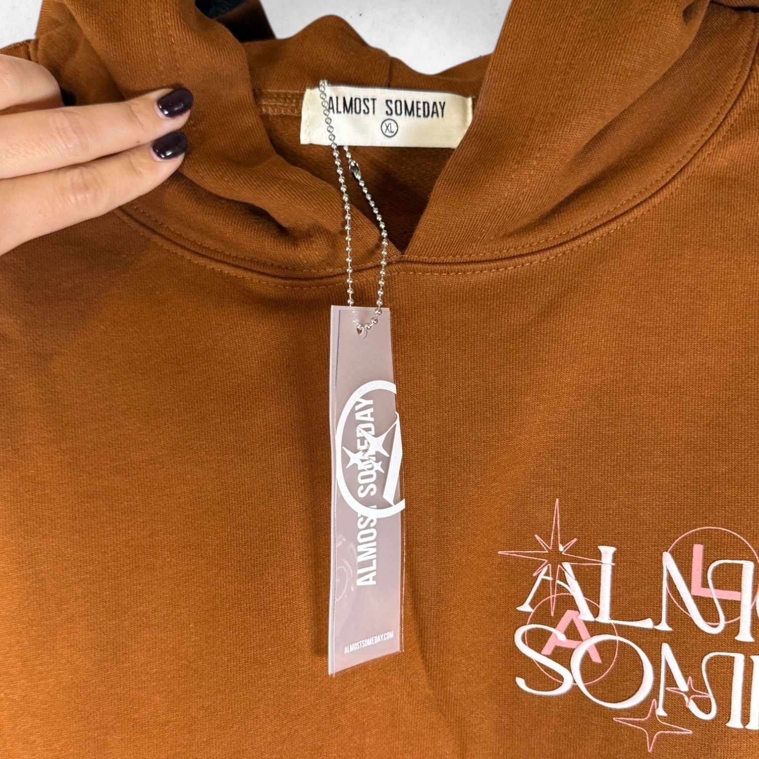 Other Almost Someday Brown Hoodie Men's XL 100% Cotton NWT Size US XL / EU 56 / 4 - 4 Thumbnail