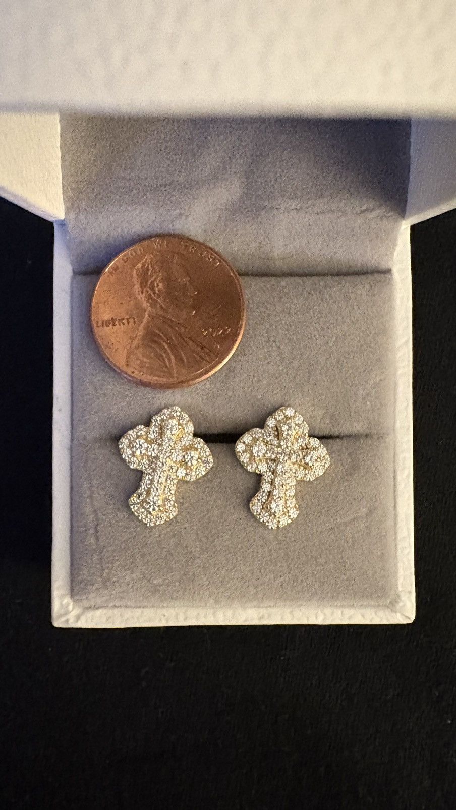 Other Diamond cross earrings Size ONE SIZE - 3 Thumbnail