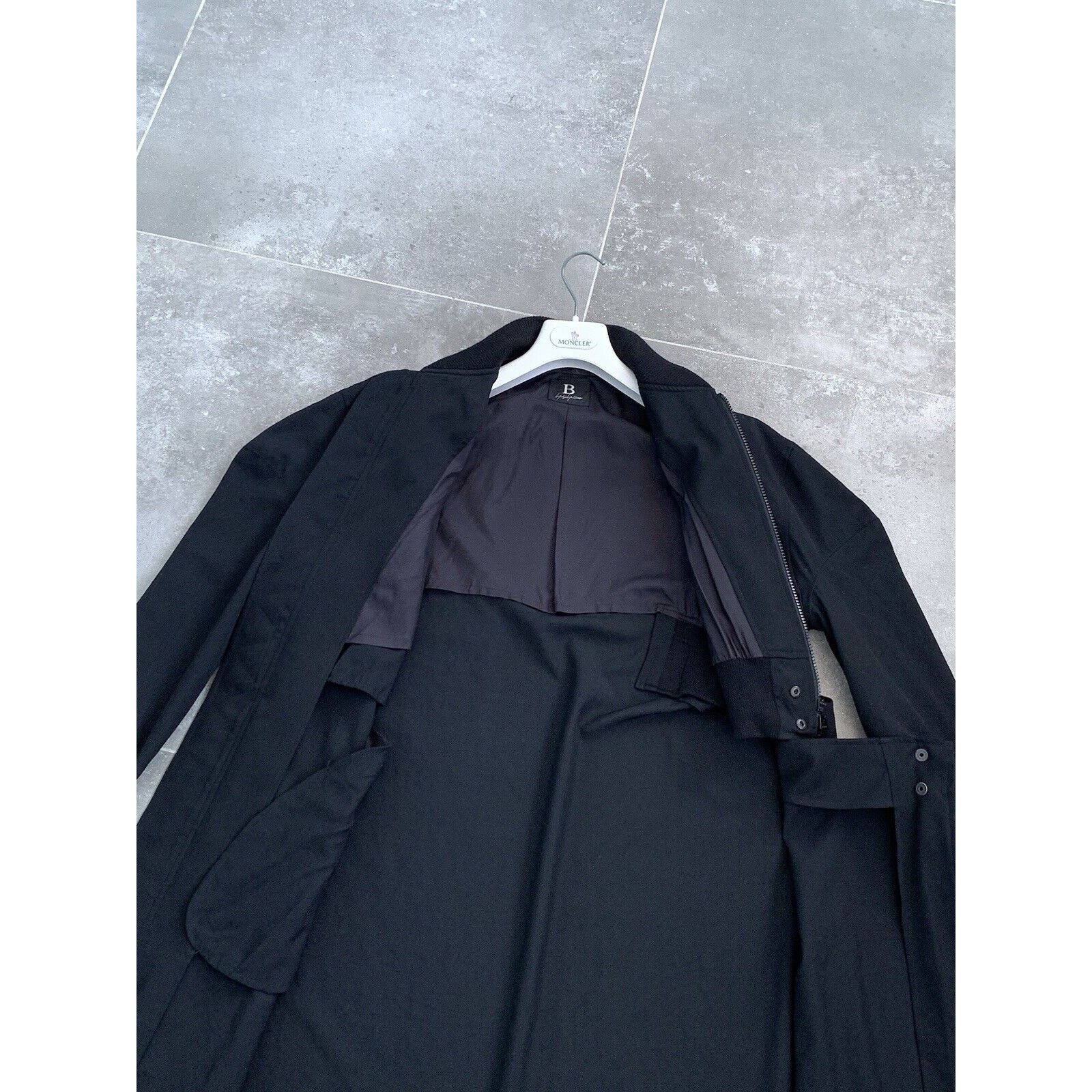 Japanese Brand × Yohji Yamamoto Mens B YOHJI YAMOMOTO Unisex Parka Trench Coat Jacket SZ 1 S Size US S / EU 44-46 / 1 - 21 Thumbnail