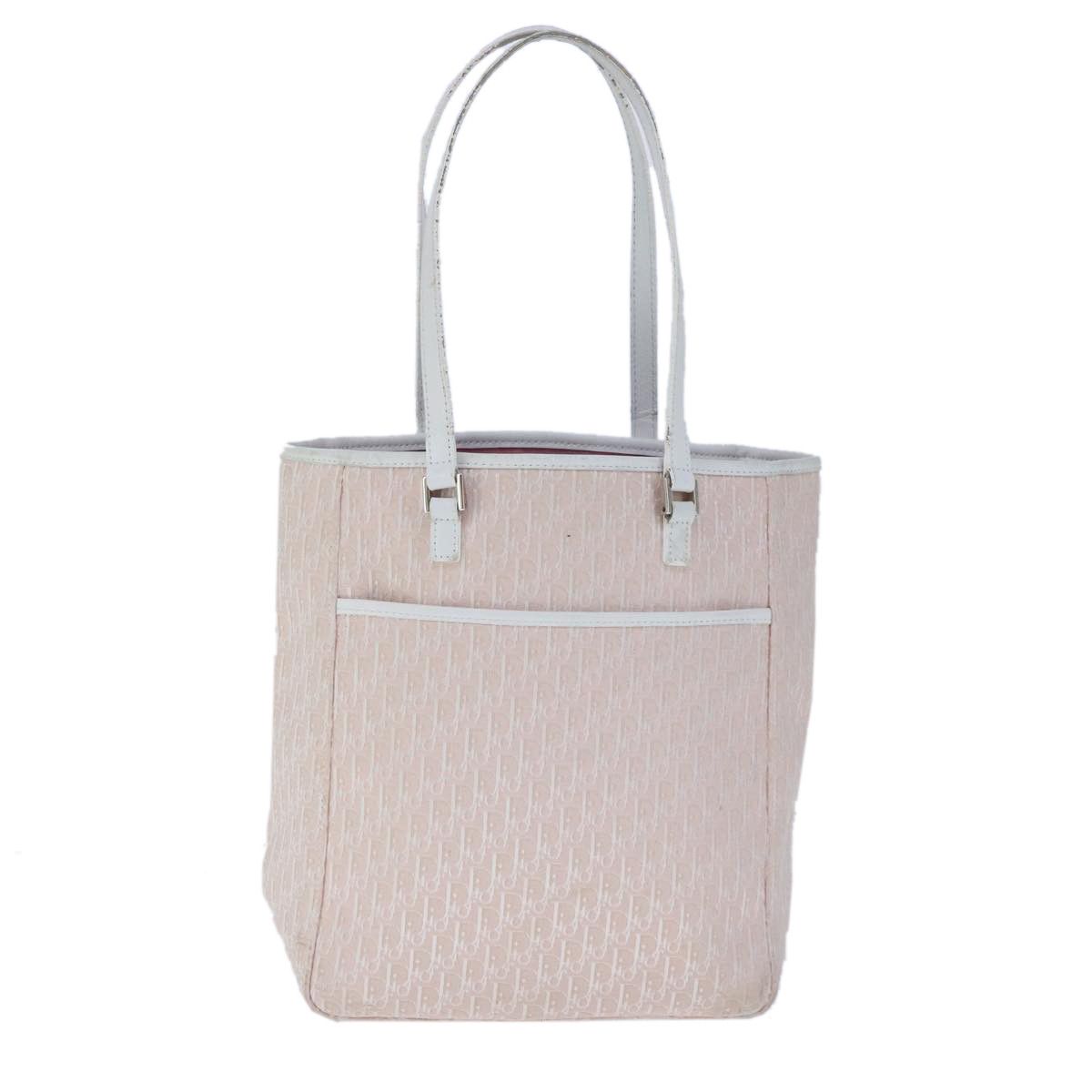 Dior Trotter Pink Canvas Tote Bag (Pre-Owned) Size ONE SIZE - 1 Thumbnail