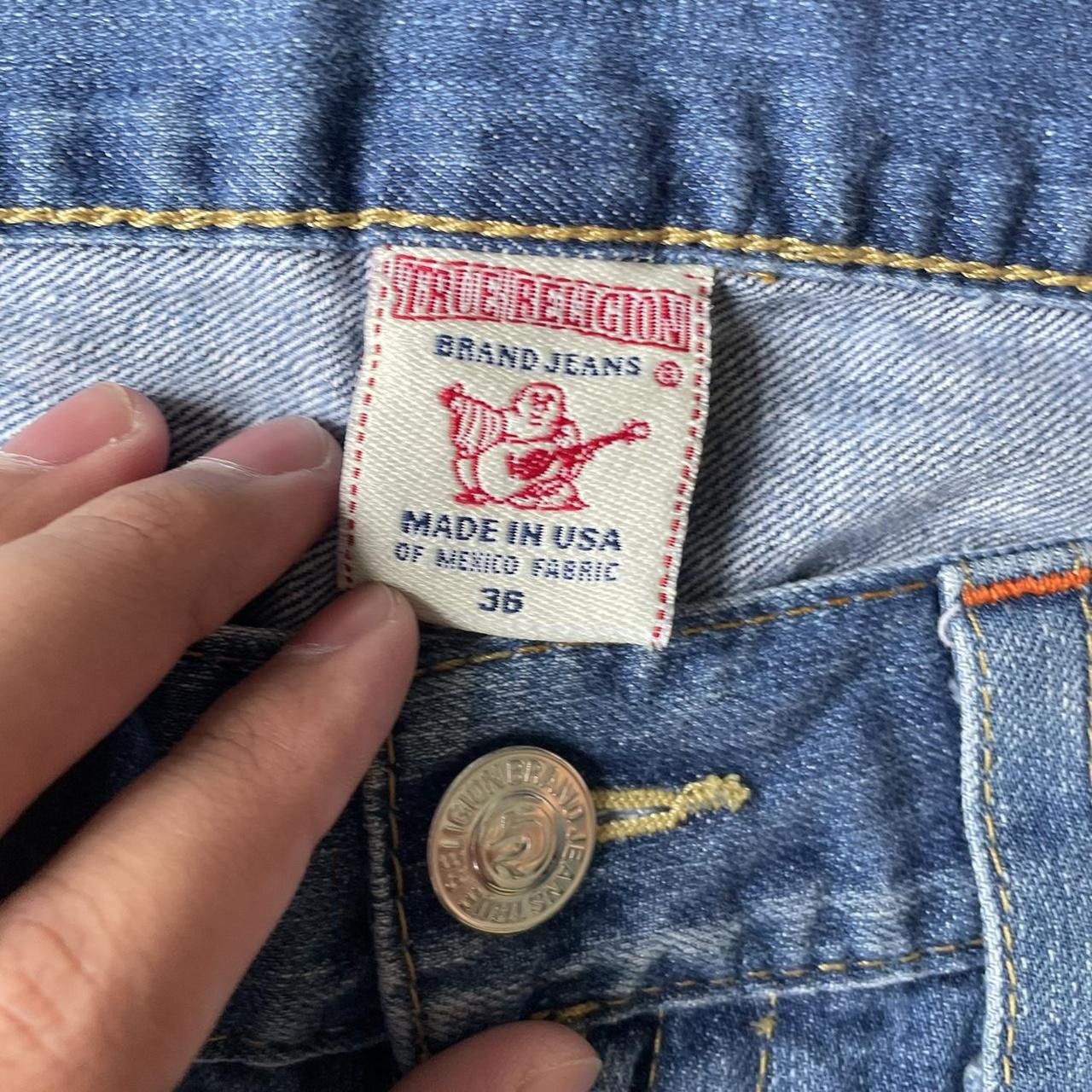 True Religion × Vintage Vintage Y2K 90's True Religion Boot Cut Baggy Wide Leg Jeans Size US 36 / EU 52 - 5 Thumbnail