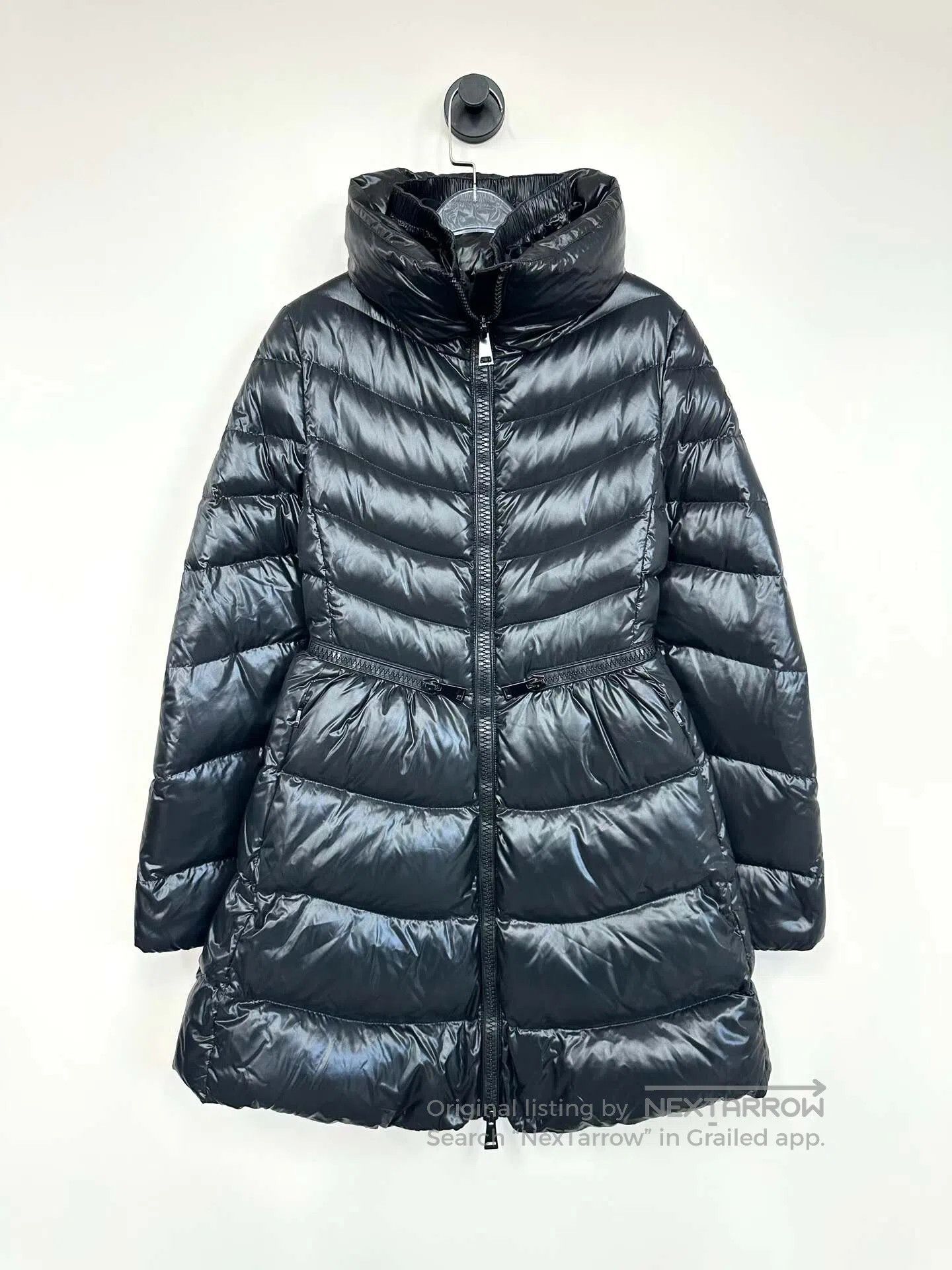 Moncler Moncler Black Classic Sleeve Label Logo Zippered Down Jack Size XXS / US 00 / IT 34 - 1 Thumbnail