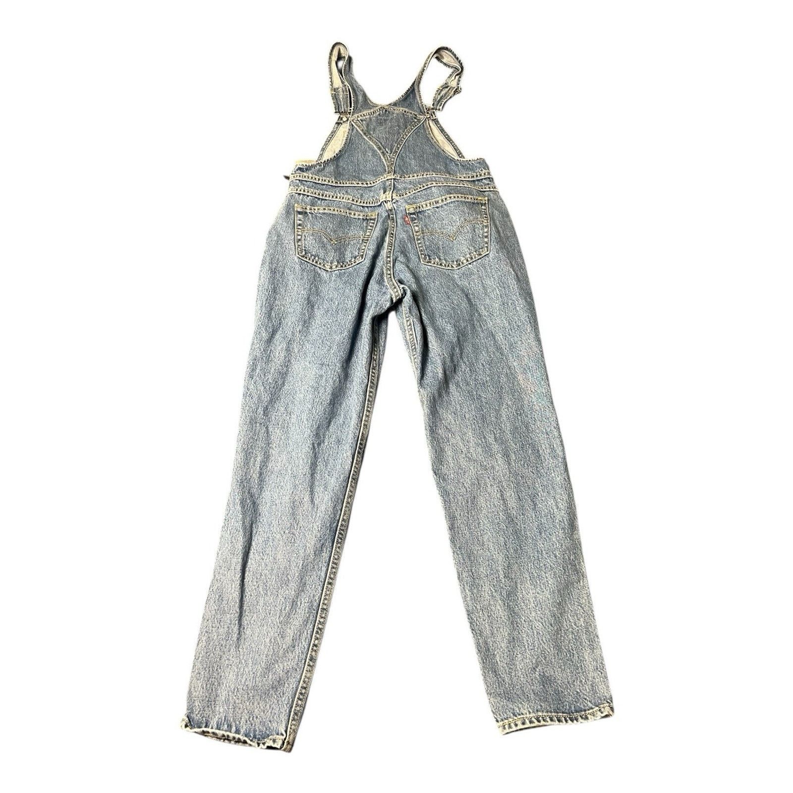 Levi's Levi’s Overalls 28W Premium Waterless Bib Jeans Womens Denim Size 28" / US 6 / IT 42 - 2 Thumbnail