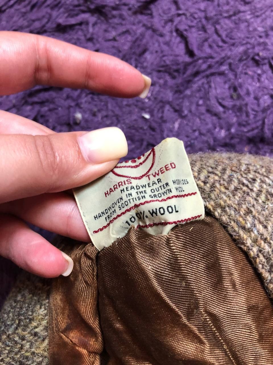 Harris Tweed One Size Vintage Hats Harris Tweed Y2K Streetwear Size ONE SIZE - 3 Thumbnail