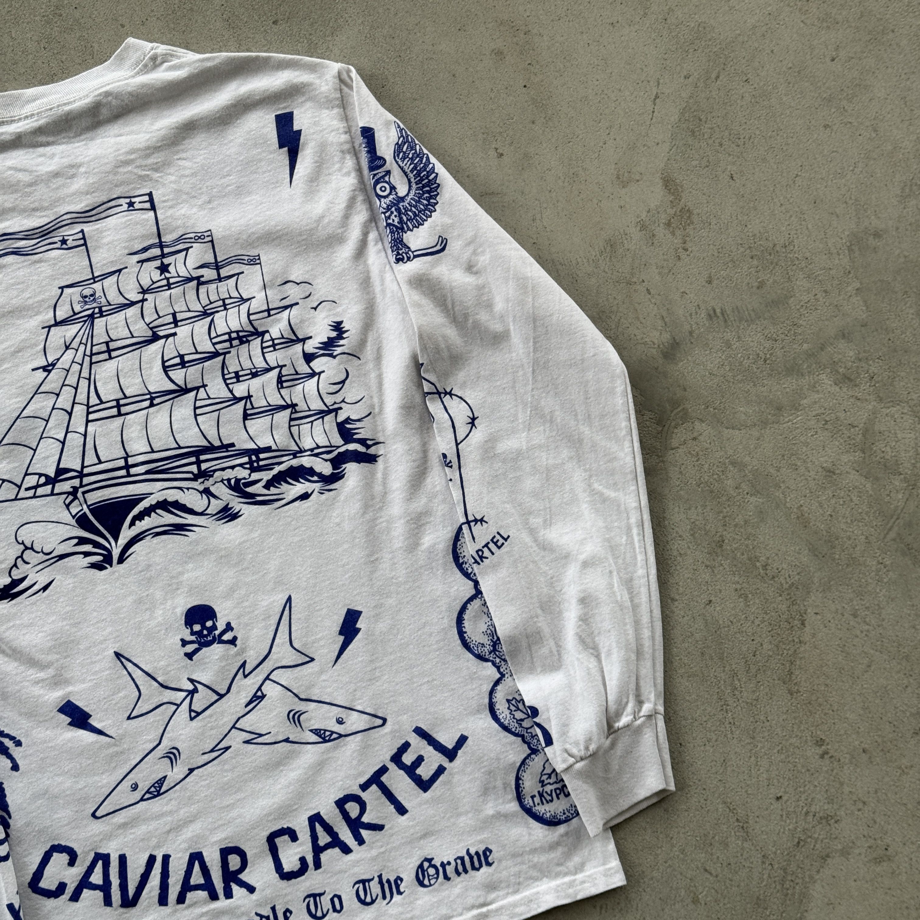 Caviar Caviar Cartel SSUR Long Sleeve T-Shirt Tattoo Graphic Size US XL / EU 56 / 4 - 7 Thumbnail