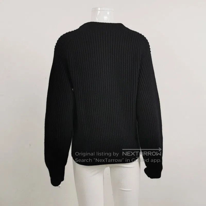 Louis Vuitton Louis Vuitton Black Logo Knit Sweater XS. Size US XS / EU 42 / 0 - 2 Thumbnail