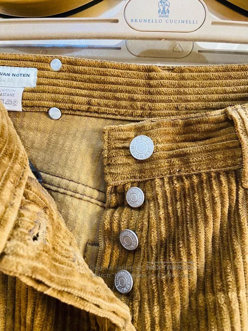 Dries Van Noten Dries Van Noten Brown Corduroy Wide-leg Pants Size 28" / US 6 / IT 42 - 7 Thumbnail
