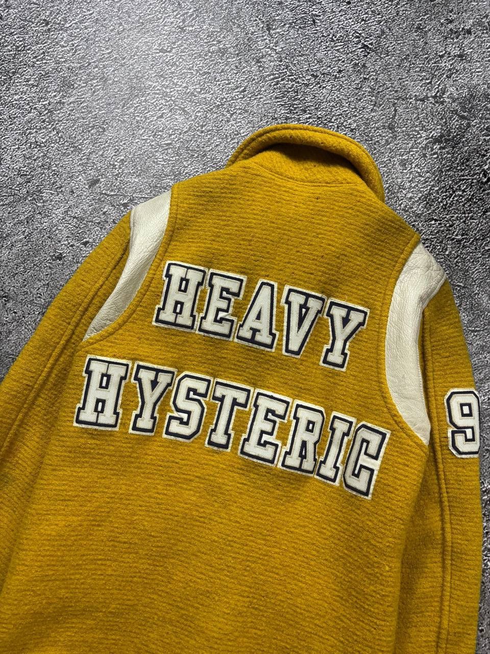 Hysteric Glamour 🔥 Hysteric Glamour Vintage Heavy Wool Varsity Jacket Japan Size S / US 4 / IT 40 - 3 Thumbnail
