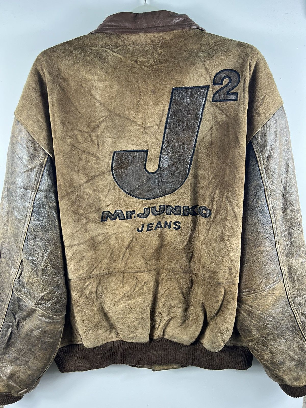 Mr. Junko 🔥Leather Varsity Jacket Mr Junko Jeans- L Size US L / EU 52-54 / 3 - 11 Thumbnail