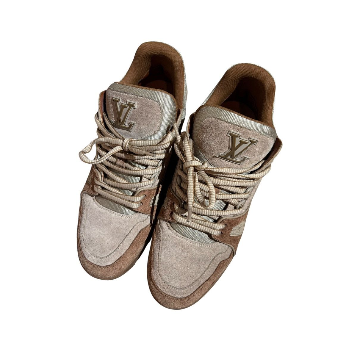 Louis Vuitton Low Trainer suede leather sneaker Size US 9 / EU 42 - 4 Thumbnail