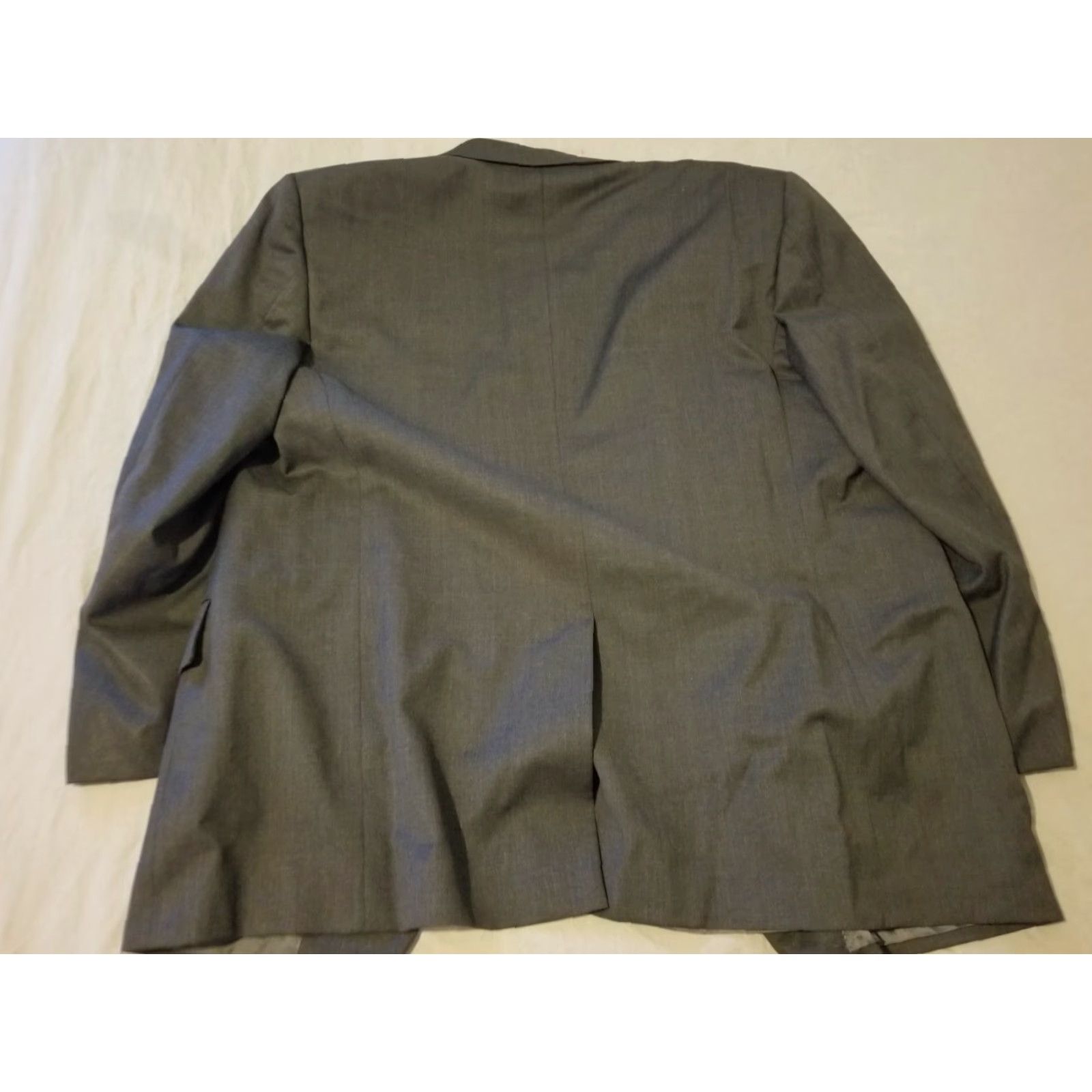 Brooks Brothers Mens Brooks Brothers Wool Suit 2 Piece Gray Jacket Blazer Pants 38x30 45R Regular Men Sized Clothing Size 48R - 7 Thumbnail