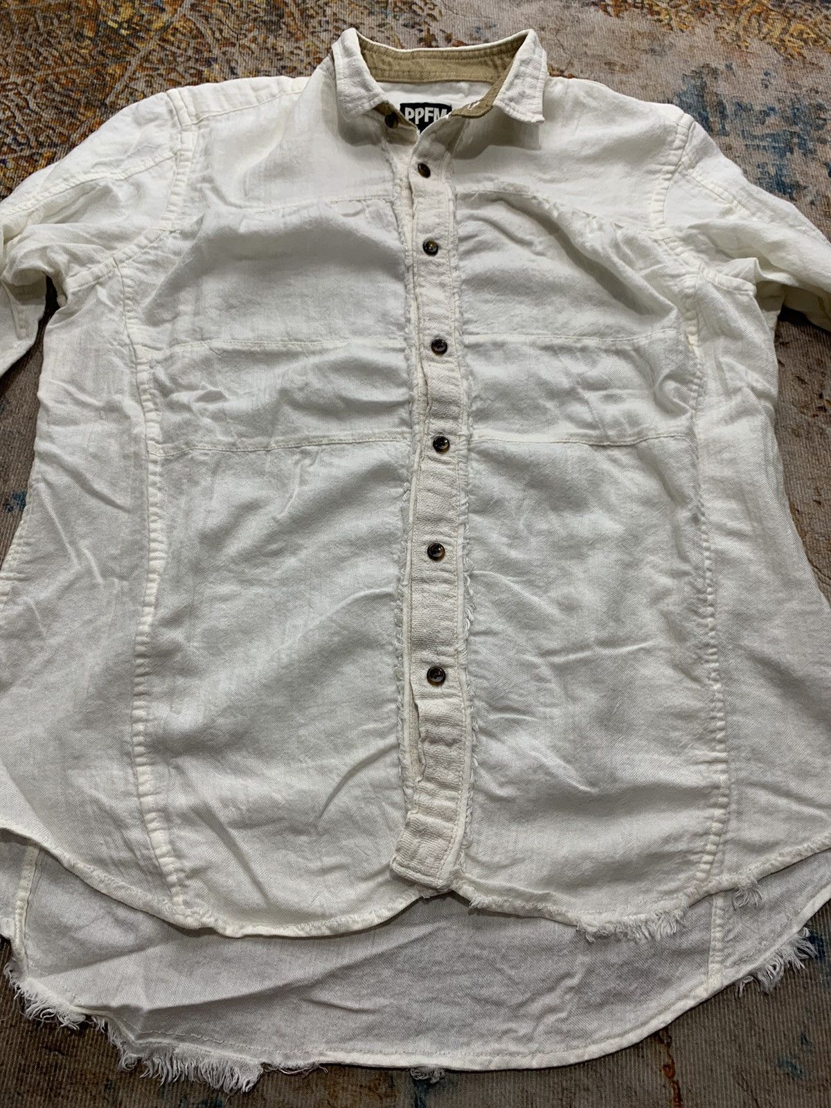 PPFM SICK JAPANESE PPFM TIE BUTTON SHIRT PUNK STYLE Size US L / EU 52-54 / 3 - 5 Thumbnail