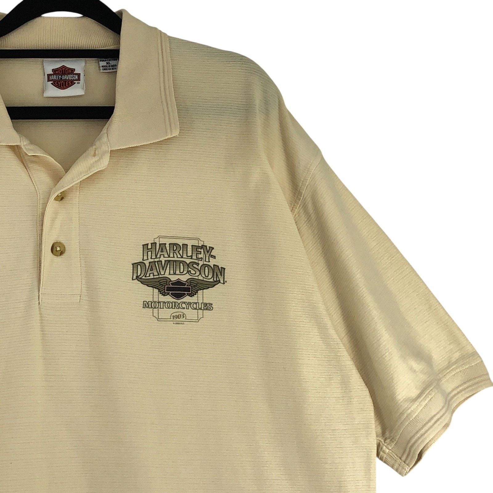 Harley Davidson Harley-Davidson Polo Shirt XL Longhorn Grand Prairie TX Size US XL / EU 56 / 4 - 7 Thumbnail