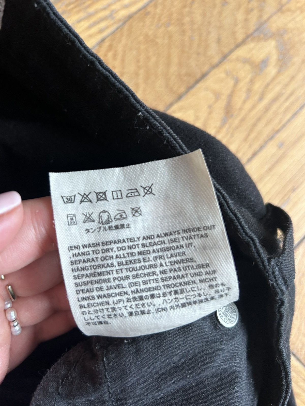 Acne Studios Black skinny jeans Acne Studios Size 28" / US 6 / IT 42 - 4 Thumbnail