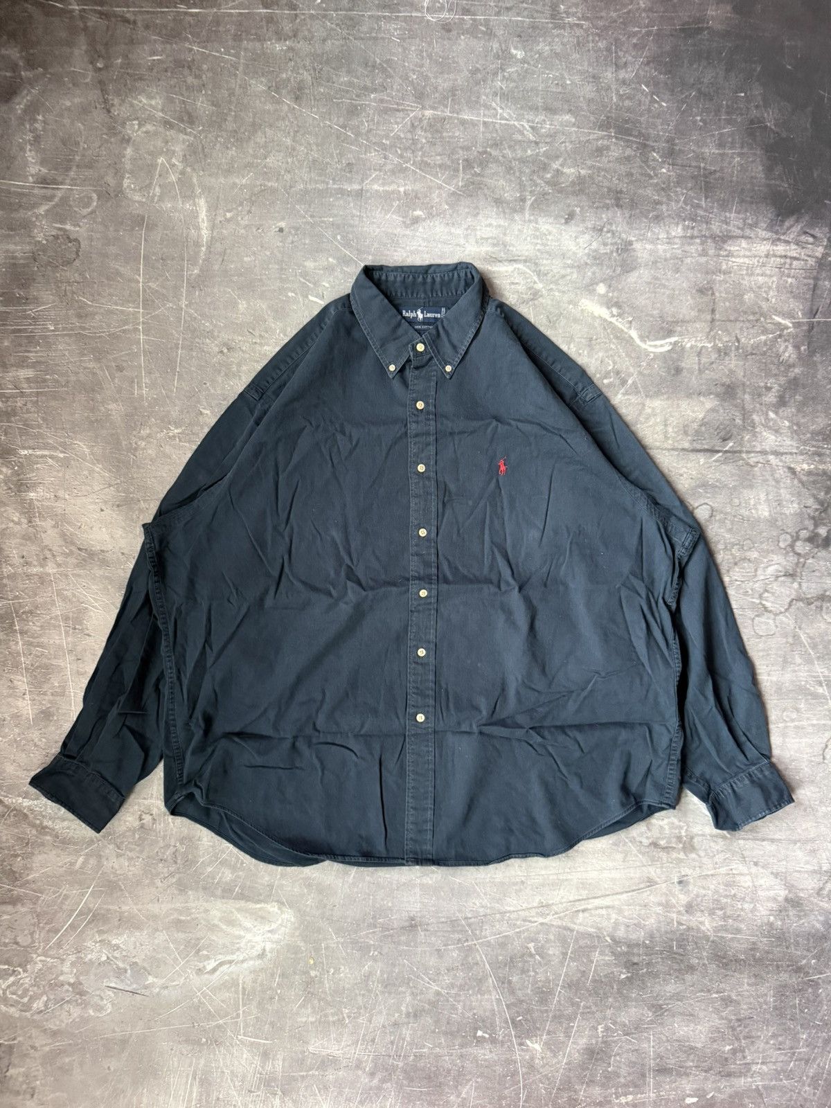 Vintage Polo Ralph Lauren Long-sleeve Buttondown Shirt (XXL)