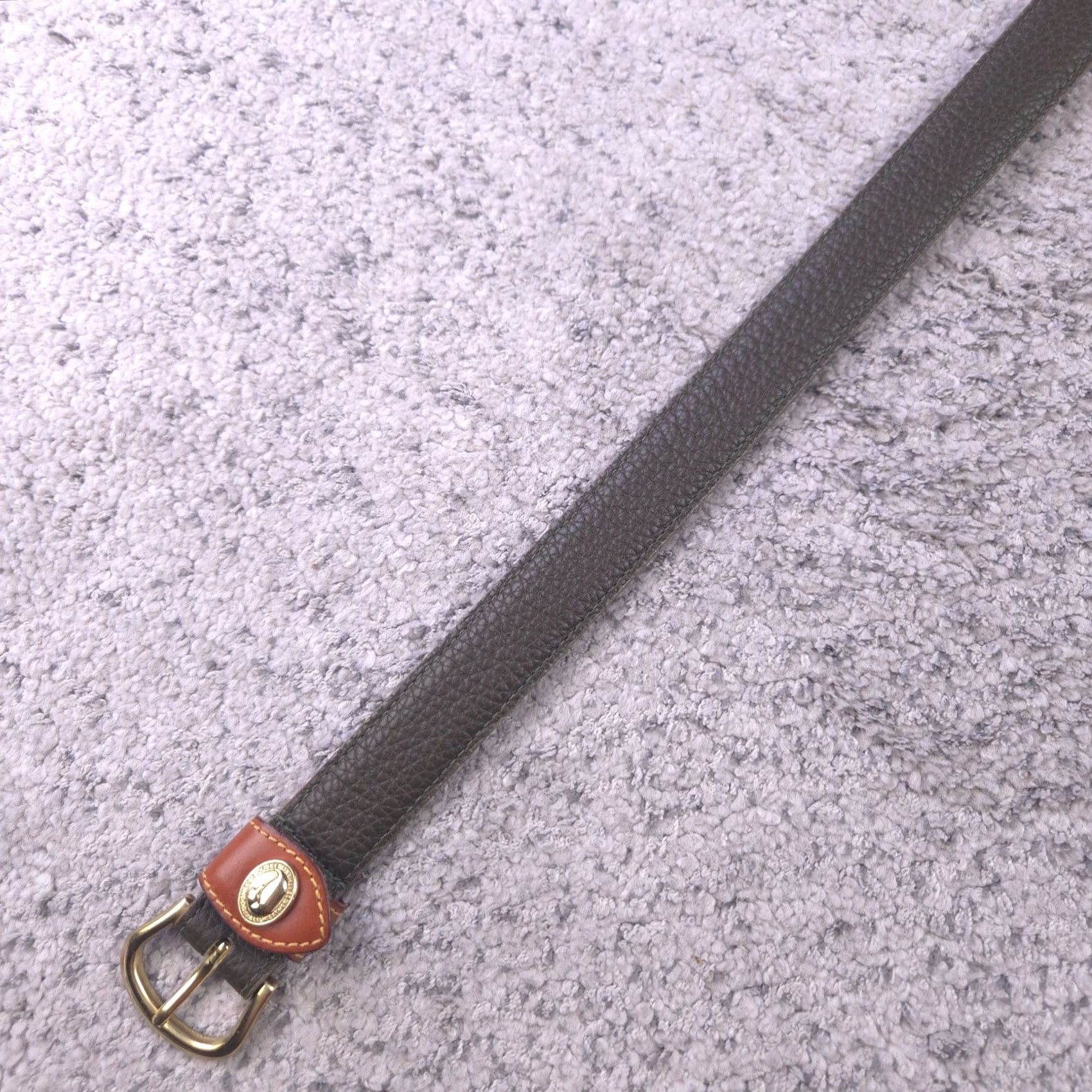 Dooney & Bourke Belt Womens Small 26-28 Olive Green Leather 
