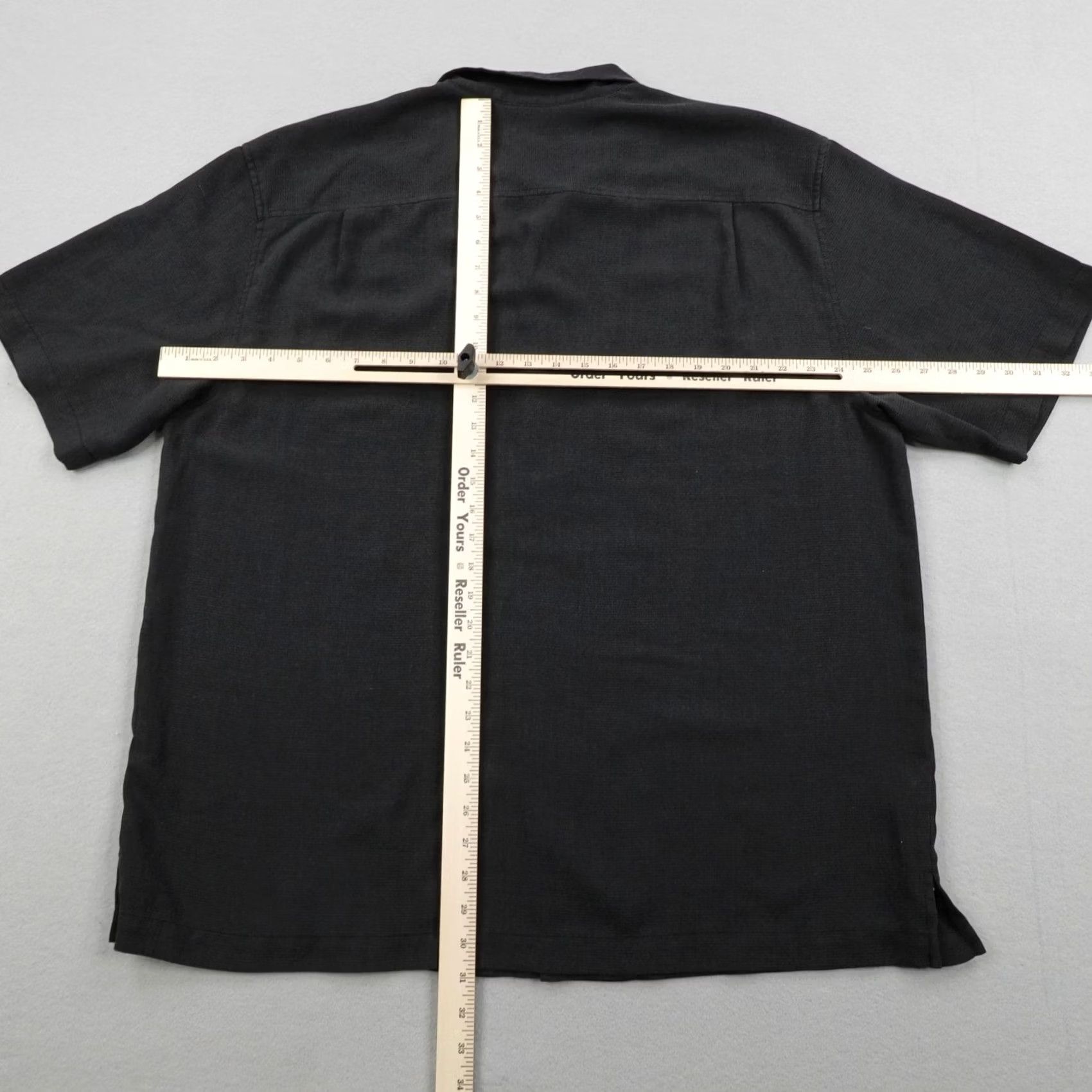 Tommy Bahama Tommy Bahama Shirt XL Black Silk Blend Hawaiian Aloha Island Zone Loop Collar Size US XL / EU 56 / 4 - 7 Thumbnail