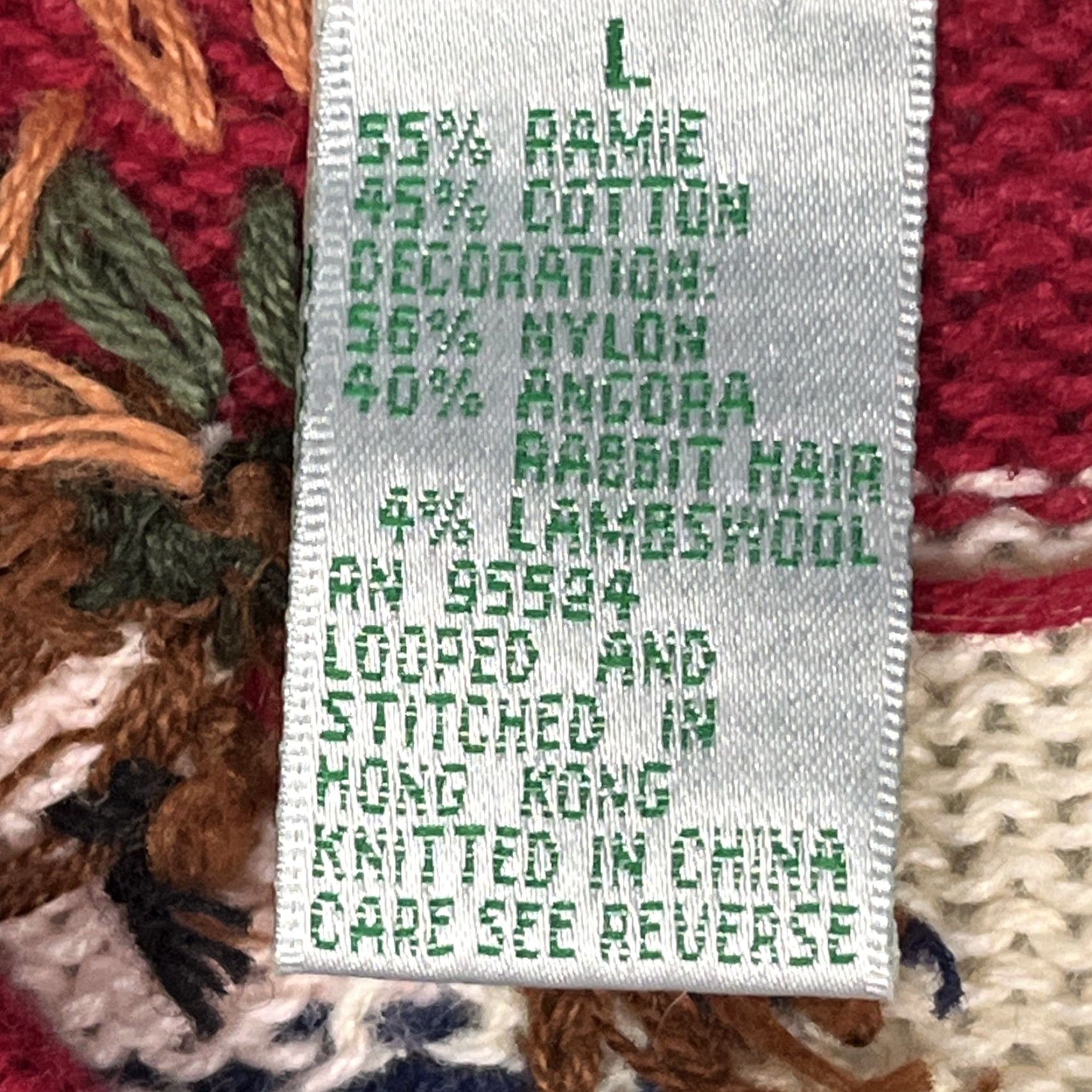 Quacker Factory VINTAGE Quacker Factory Red ANGELS CHRISTMAS Knit Cardigan Button Sweater Womens Lg Size L / US 10 / IT 46 - 7 Thumbnail