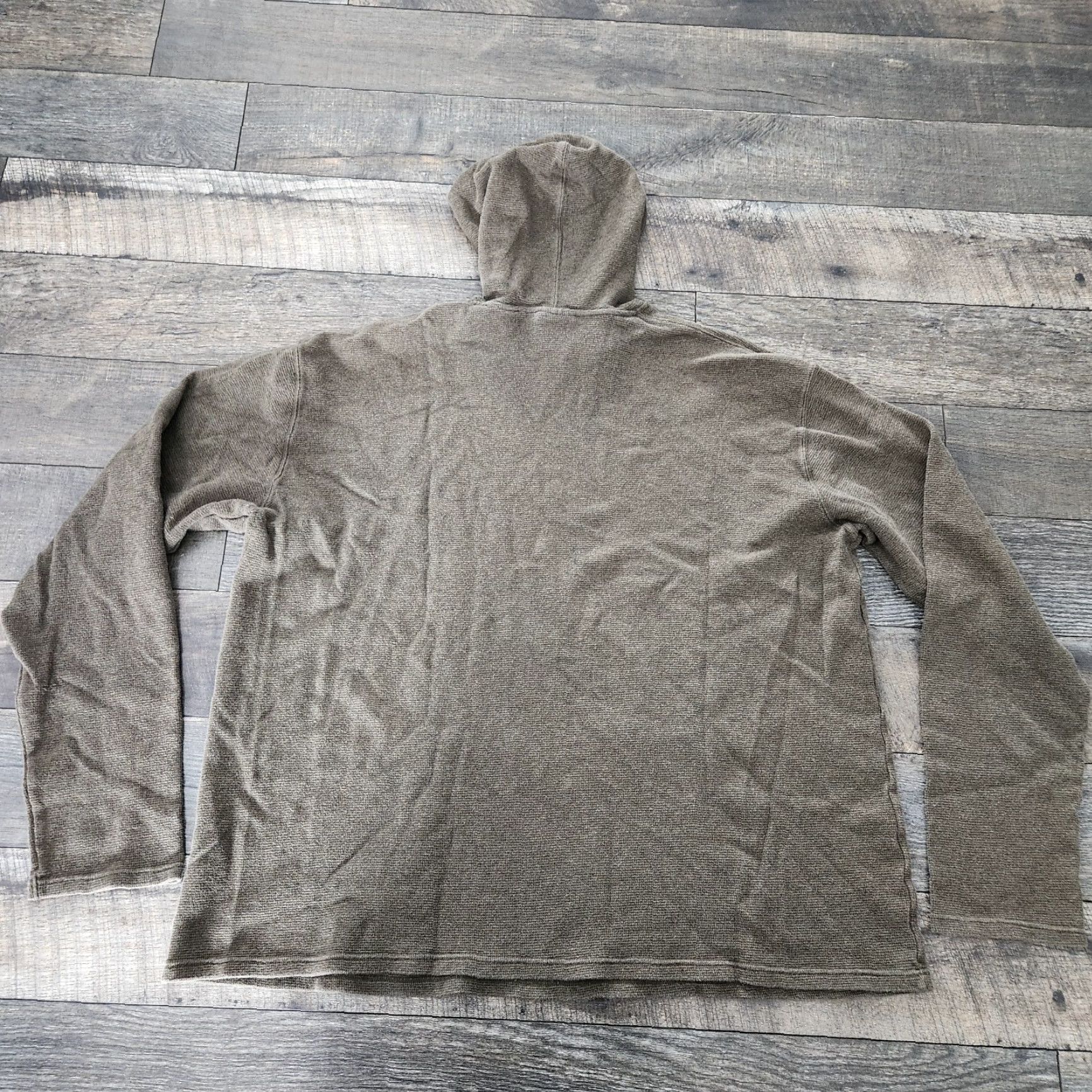 Polo Ralph Lauren Polo Ralph Lauren Hoodie Mens XL Green Olive Waffle Knit Thermal Lounge Wear Pullover Hooded Pockets Embroidered Crew Neck Classic Size US XL / EU 56 / 4 - 7 Thumbnail