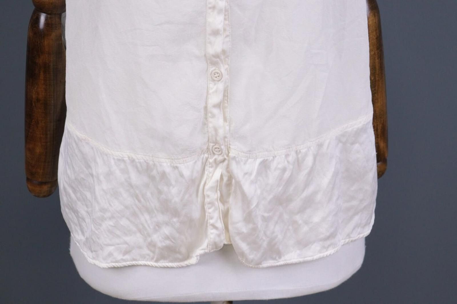 Designer Transit Par Such White Button Down Top Shirt Size 5 Size M / US 6-8 / IT 42-44 - 2 Thumbnail