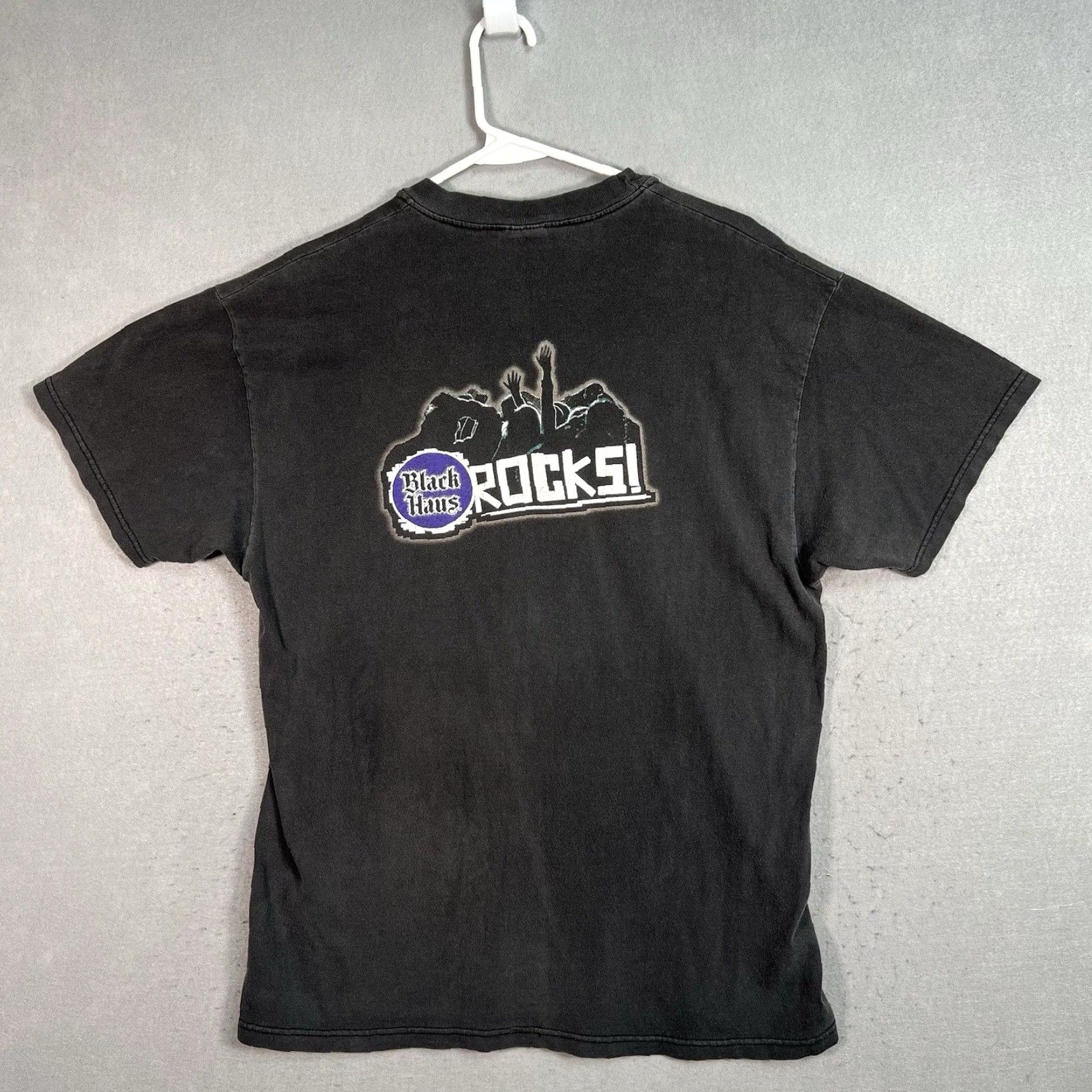 Hanes VINTAGE 90s Hanes Black Haus Rocks Graphic Tee Adult Large Mens Size US L / EU 52-54 / 3 - 1 Thumbnail