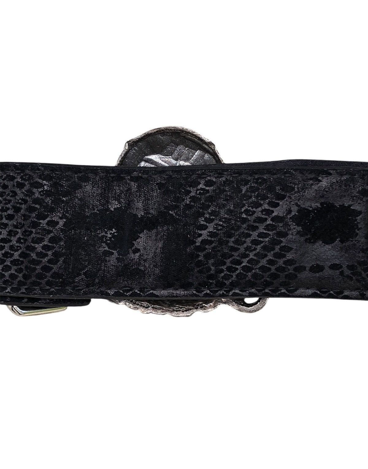 Sex Pot ReVeNGe Sex Pot Skull Buckle Snake Skin Belt Bondage Style Size ONE SIZE - 11 Thumbnail