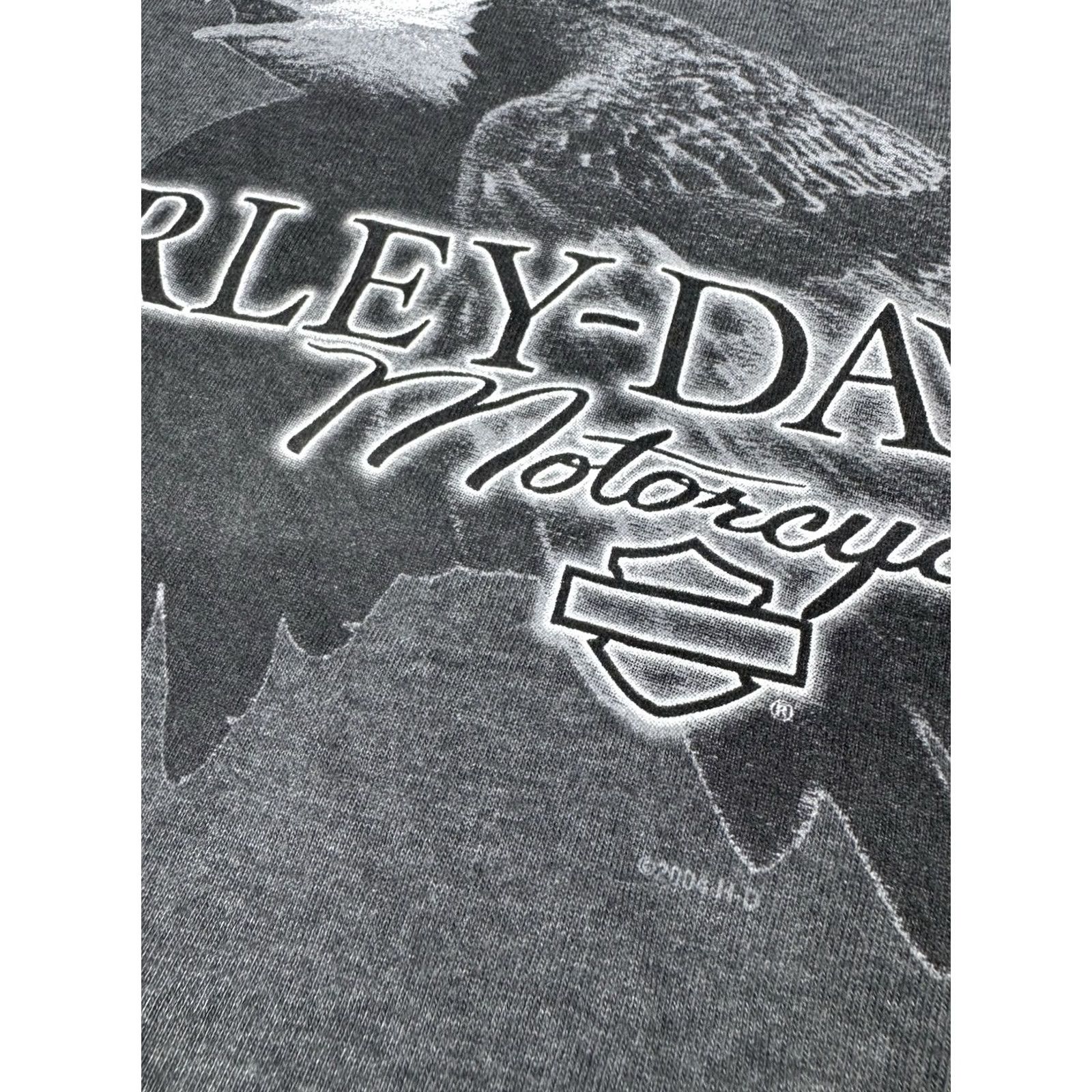 Harley Davidson Harley-Davidson T Shirt Gray Short Sleeve Eagle Logo Back Hit Mens L Size US L / EU 52-54 / 3 - 5 Thumbnail