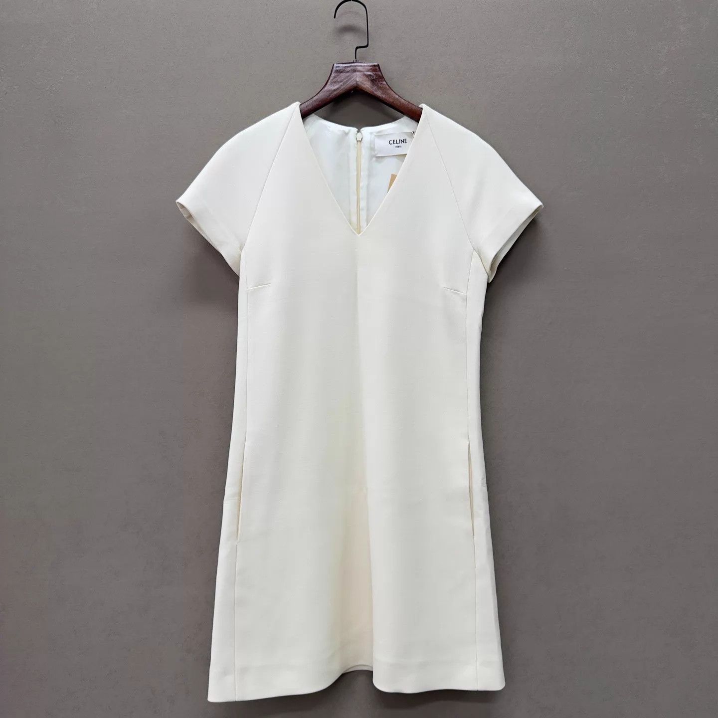 Celine CELINE Beige Dress 36 99 New CL00148 Size XS / US 0-2 / IT 36-38 - 3 Thumbnail