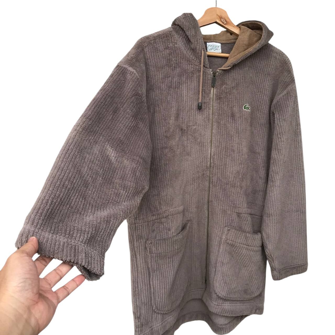 Lacoste × Vintage VINTAGE LACOSTE HOODIE X POLARTEX JUMPER BAGGY Size US XL / EU 56 / 4 - 9 Thumbnail