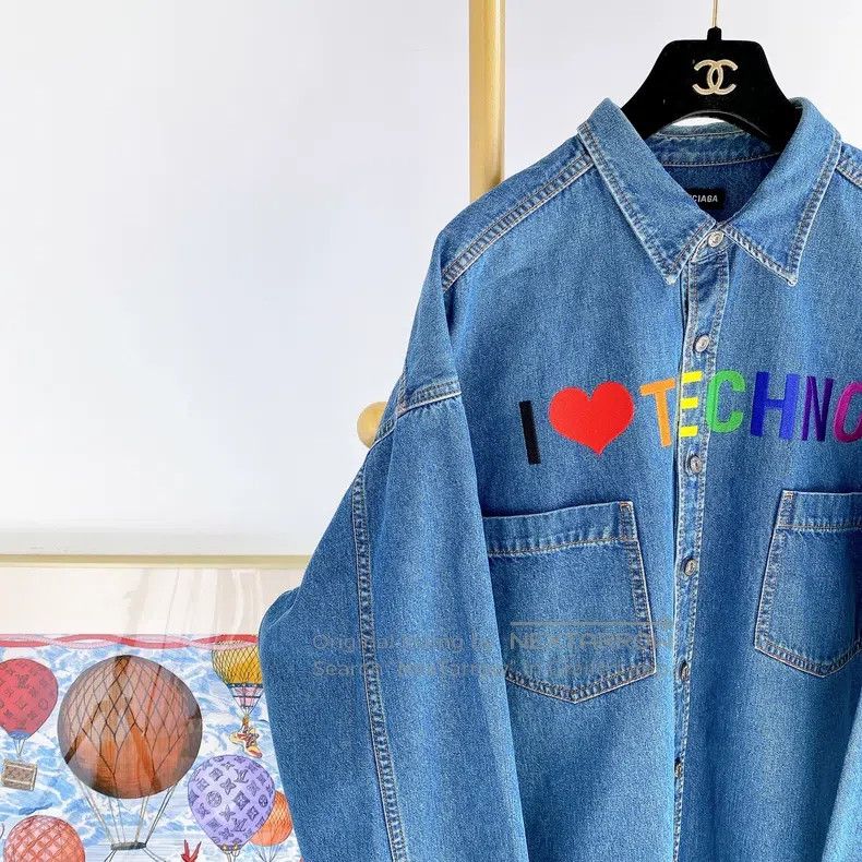 Balenciaga Balenciaga size 39 Blue Denim Jacket Size US S / EU 44-46 / 1 - 3 Thumbnail
