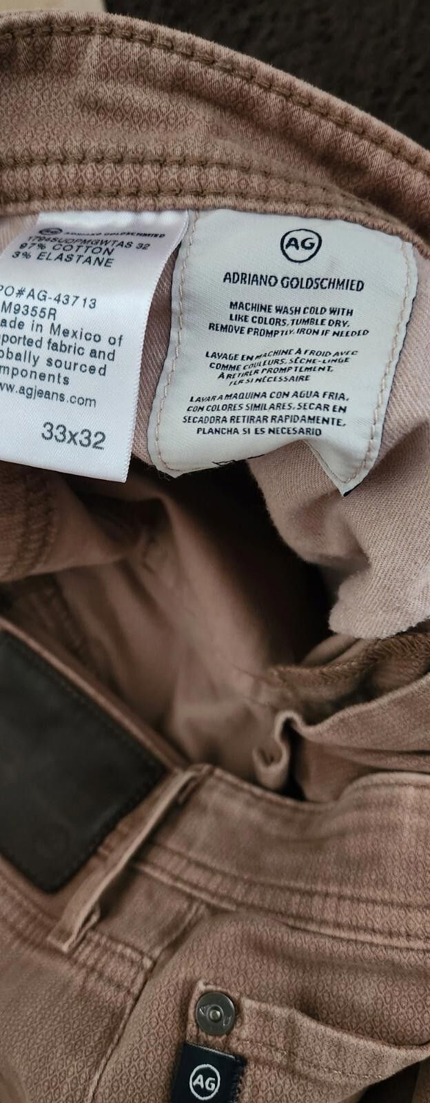 AG Adriano Goldschmied AG Adriano Goldschmied Tellis Corduroy Pants Mens 33x32 Slim Size US 33 - 6 Thumbnail