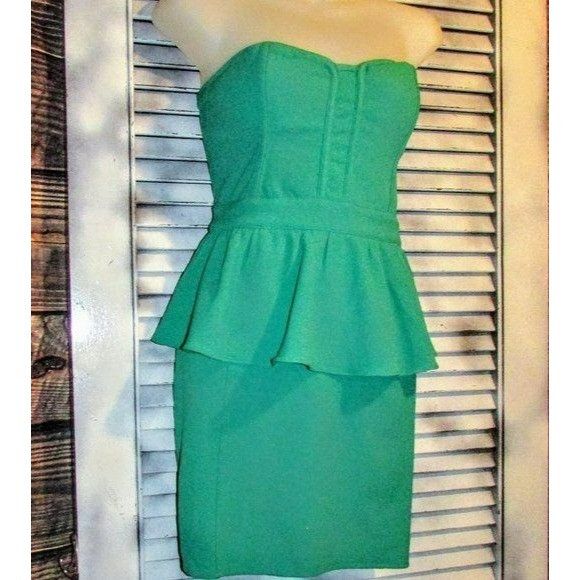 Urban Outfitters Urban Outfitters Sz 2 Green Bustier Dress Size XS / US 0-2 / IT 36-38 - 7 Thumbnail