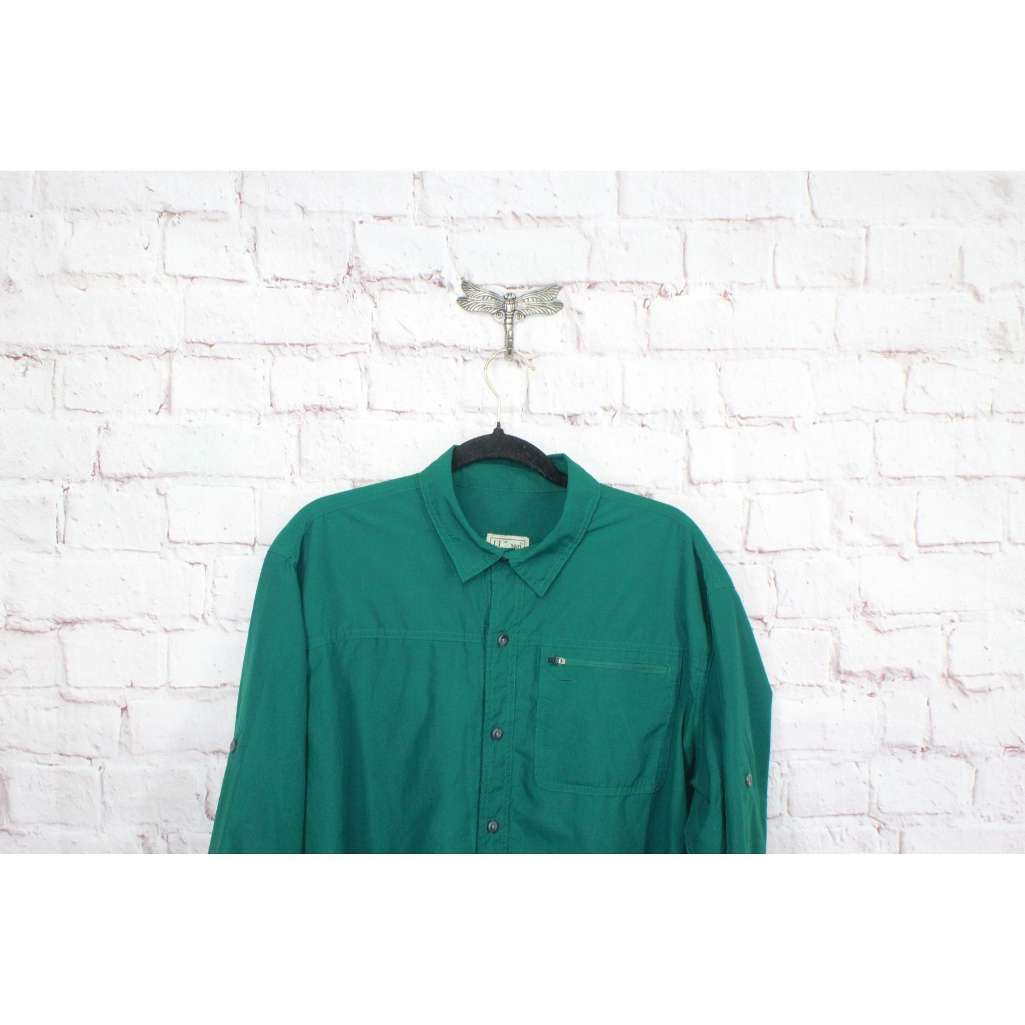 L.L. Bean LL Bean Men's Button Sleeves Hiking Fishing Outdoors Shirt Size US L / EU 52-54 / 3 - 2 Thumbnail
