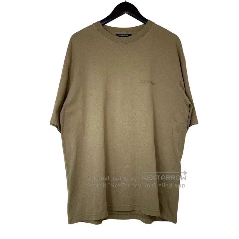 Balenciaga Small Logo Embroidered Short Sleeve