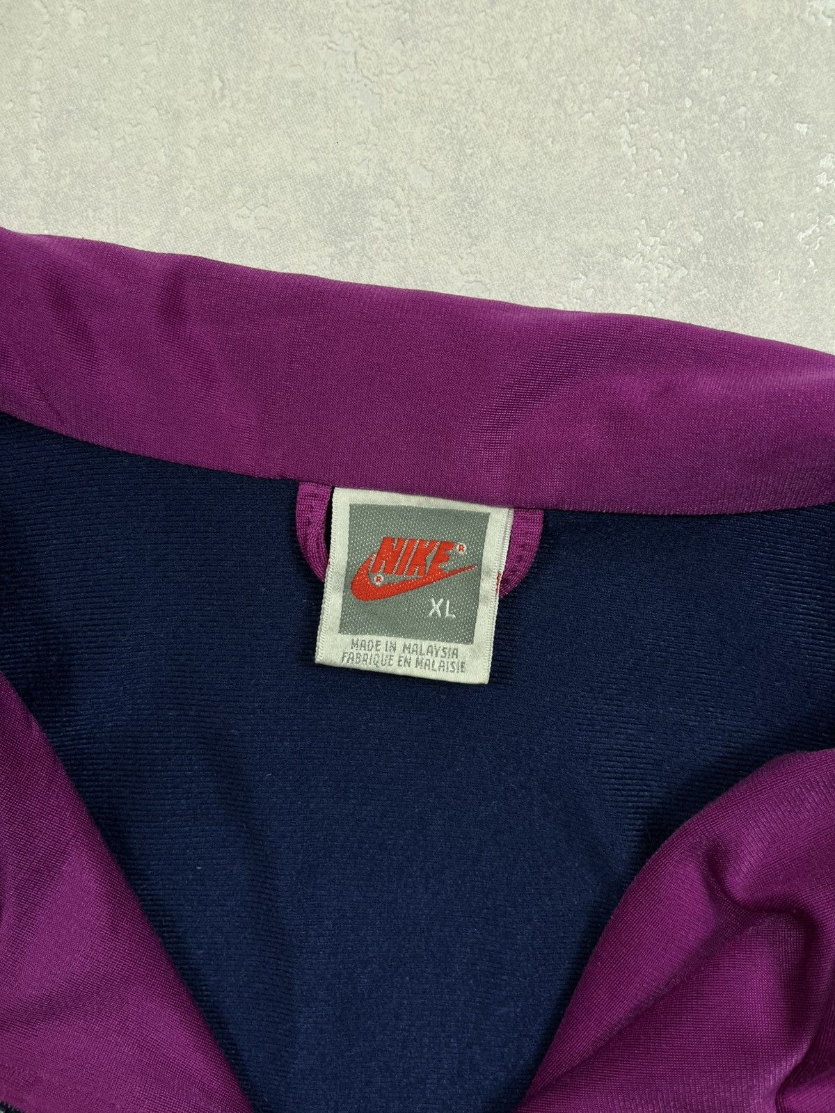 Nike 80’s NIKE RETRO BOXY SWOOSH LOGO TRACK JACKET Y2K VINTAGE Size US XL / EU 56 / 4 - 3 Thumbnail