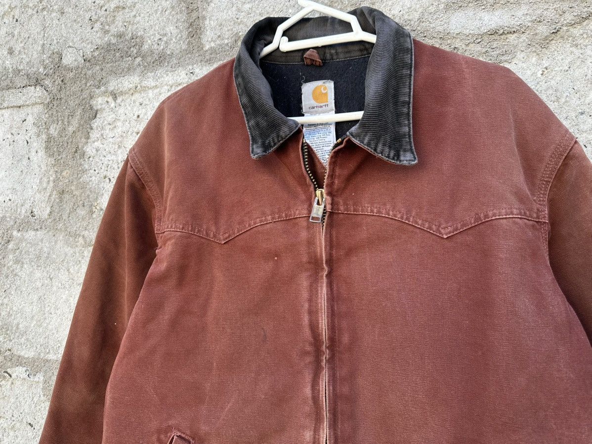 Carhartt × Vintage Fades Reddish Brown Carhartt J14 CLY Duck jacket Size US L / EU 52-54 / 3 - 6 Thumbnail