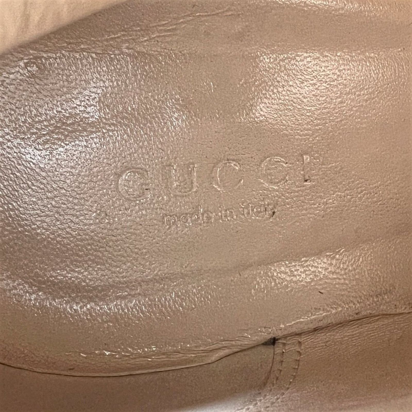 Gucci Gucci Black Leather Platform Block Heel Logo Mid Calf Boots Size US 11 / IT 41 - 6 Thumbnail