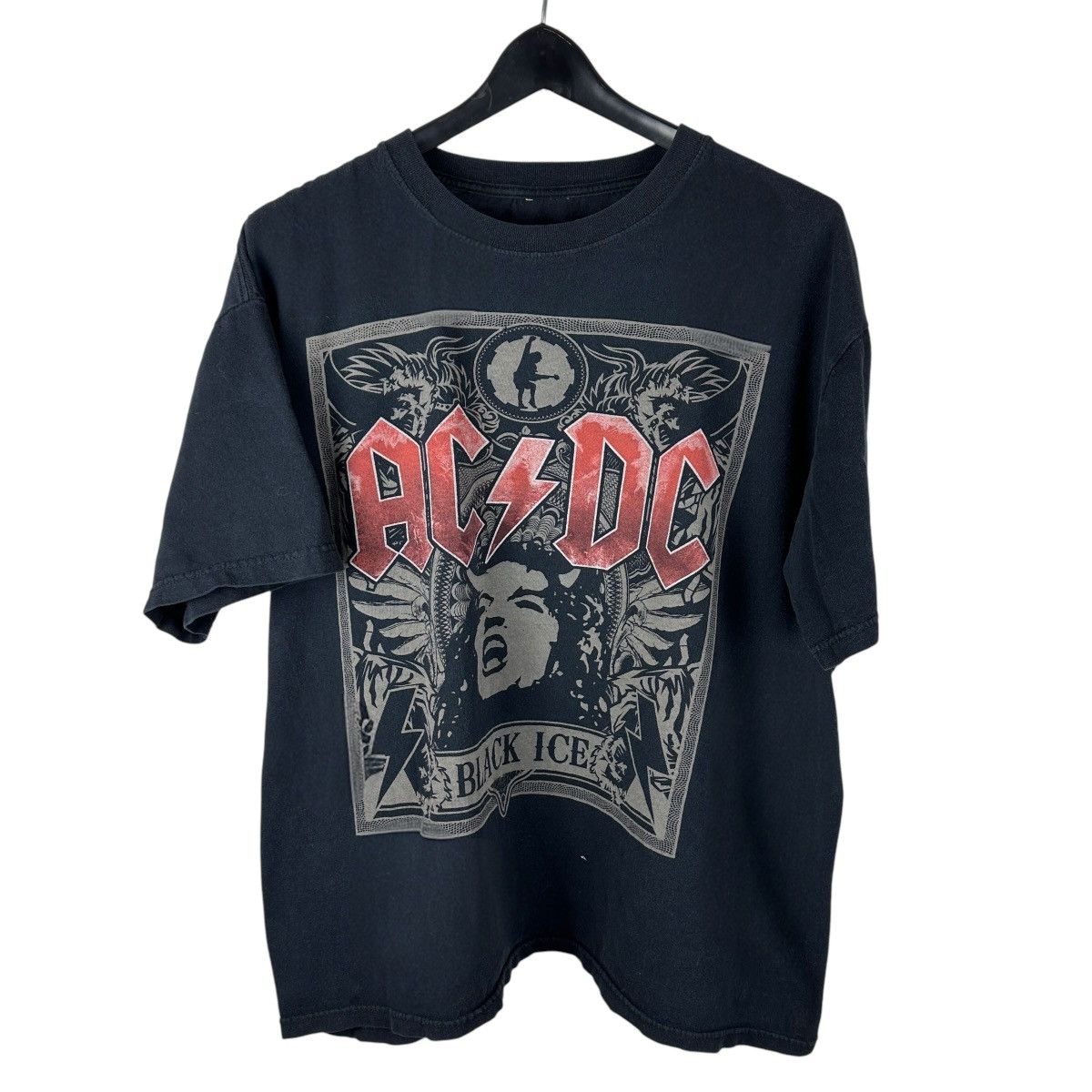 Band Tees × Vintage Vintage AC/DC Black Ice Rock Band Music Shirt Size US XL / EU 56 / 4 - 1 Thumbnail