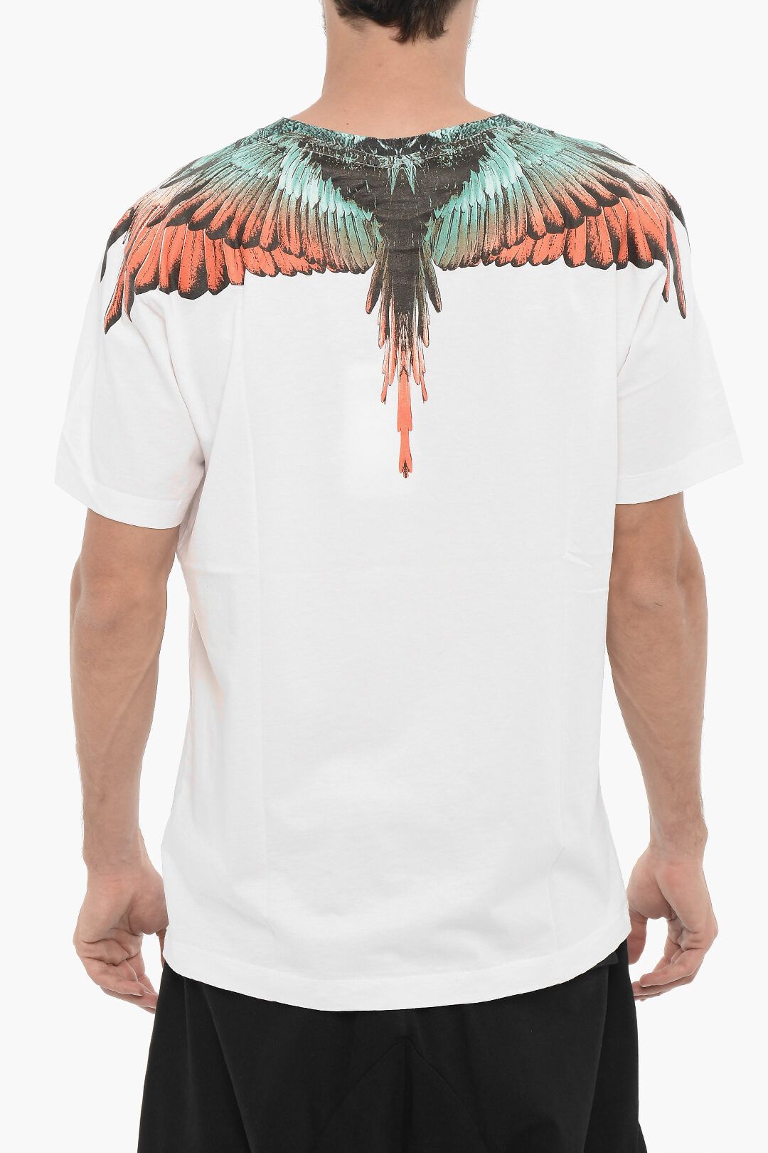 Marcelo Burlon og1mm0824 Crewneck T-Shirt in White Size US L / EU 52-54 / 3 - 2 Thumbnail
