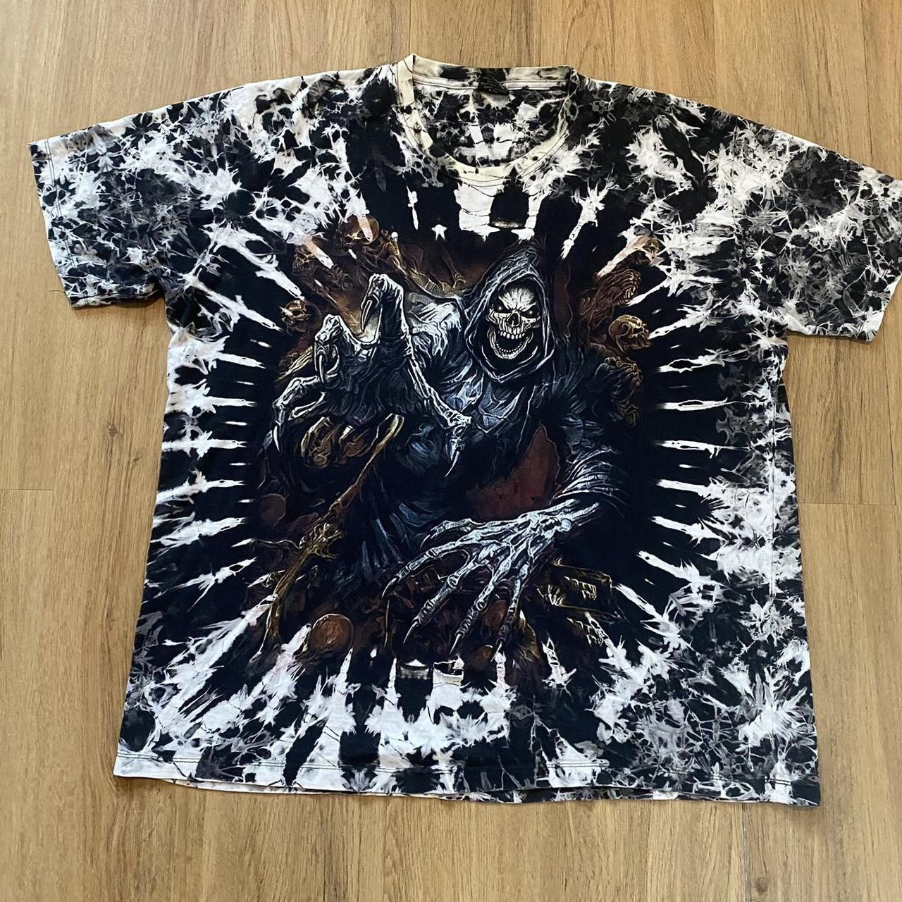 Other Black and white Wild Boxy Skeleton Death tie dye tee Size US S / EU 44-46 / 1 - 1 Thumbnail