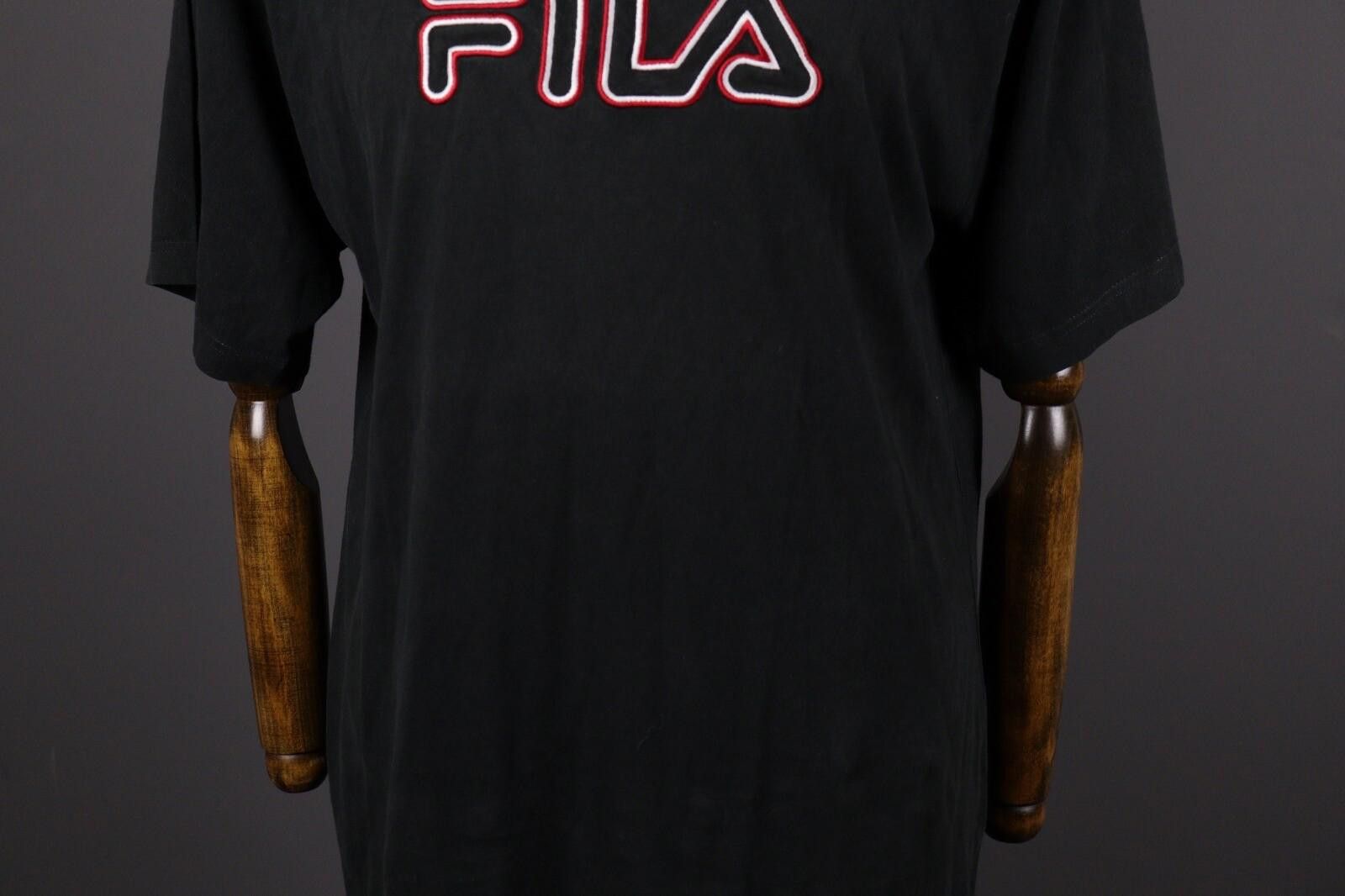 Fila Fila Black Vintage Big Logo Short Sleeve T-Shirt Size L Size US L / EU 52-54 / 3 - 3 Thumbnail