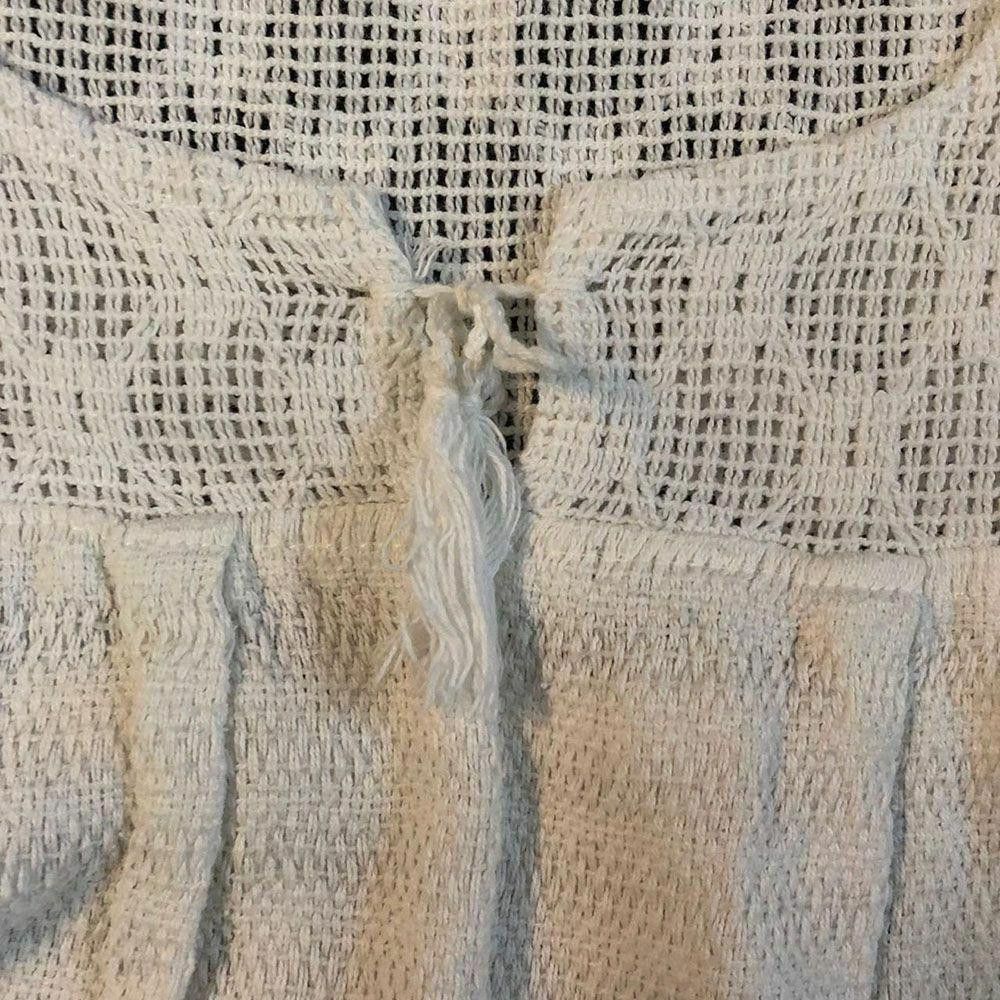 Designer Pre Owned White Hand Made Loomed Blouse L Size L / US 10 / IT 46 - 6 Thumbnail