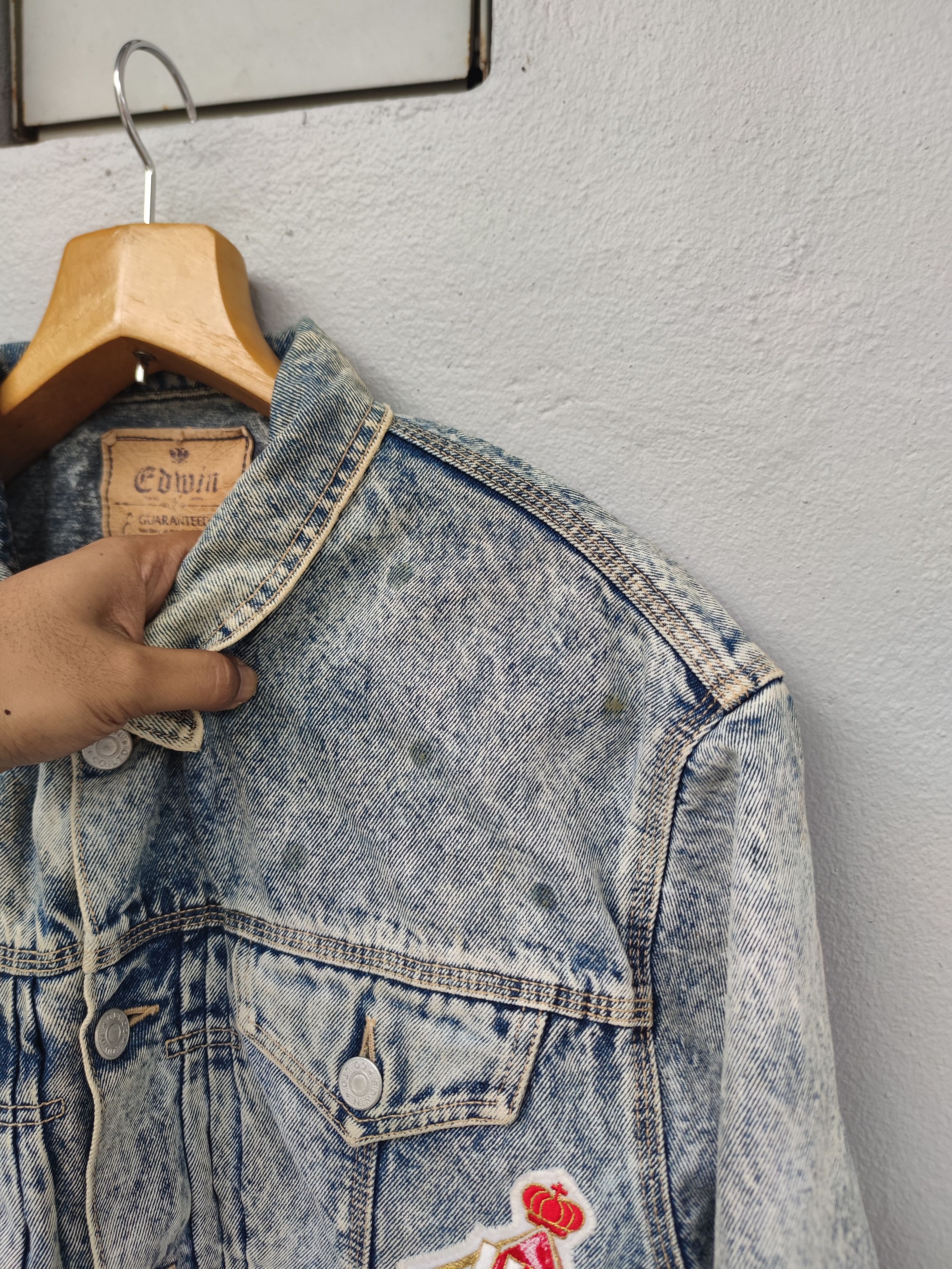 Edwin Vtg Edwin Denim Jacket Lucky Strike Penzoil Bel-Ray Oneal Size US L / EU 52-54 / 3 - 7 Thumbnail